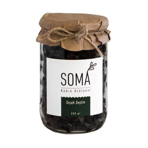 Siyah Zeytin Boyasız Katkısız 500gr