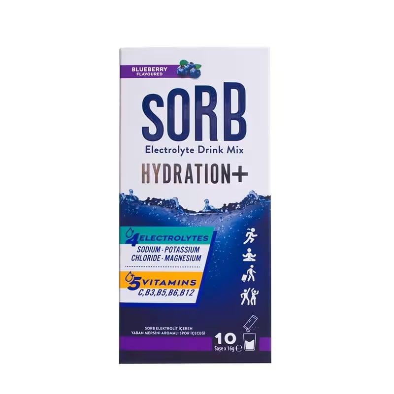 Sorb Electrolyte Drink Mix 16gr x 10 Adet - Yaban Mersini