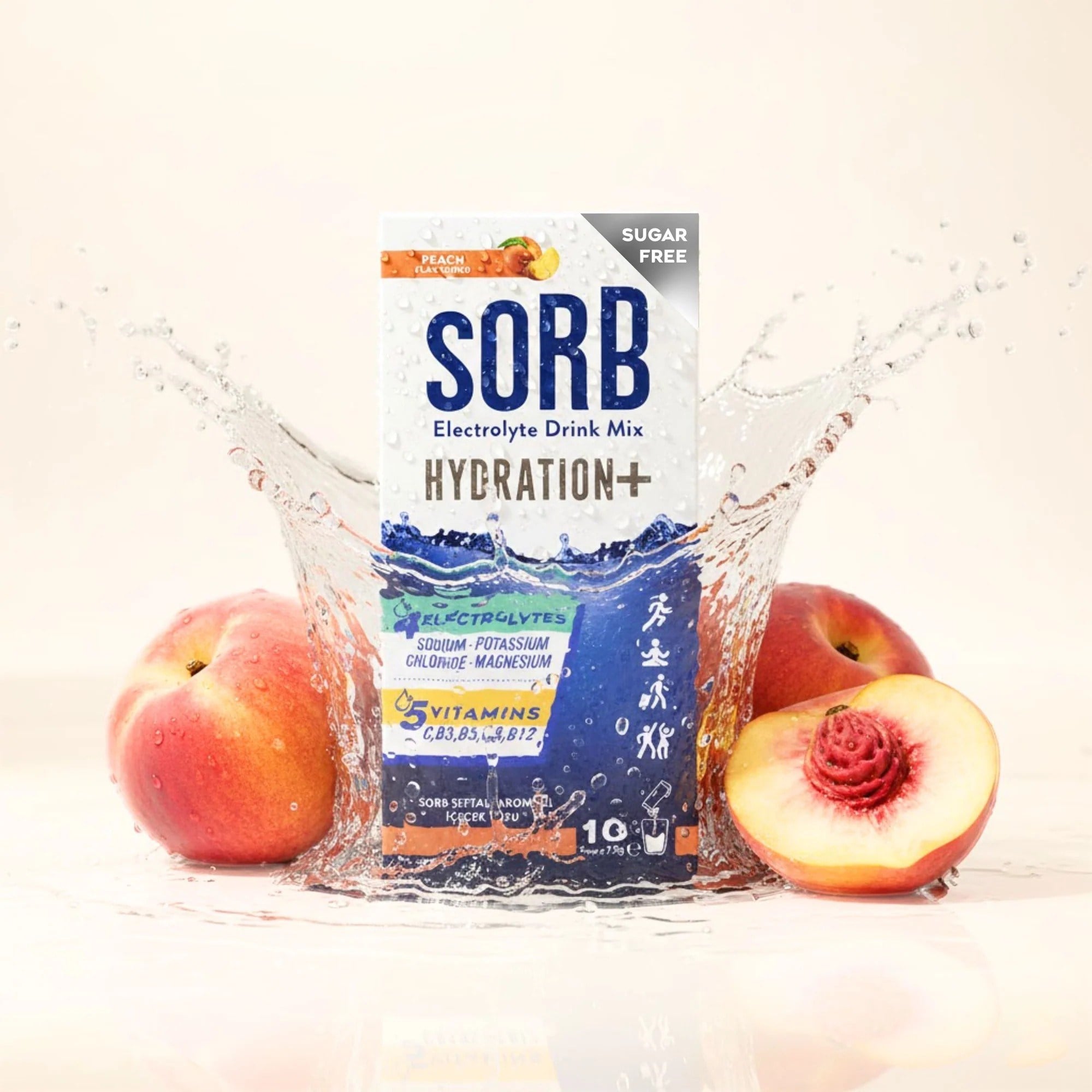 Sorb Electrolyte Drink Mix 16gr x 10 Adet Şekersiz - Şeftali