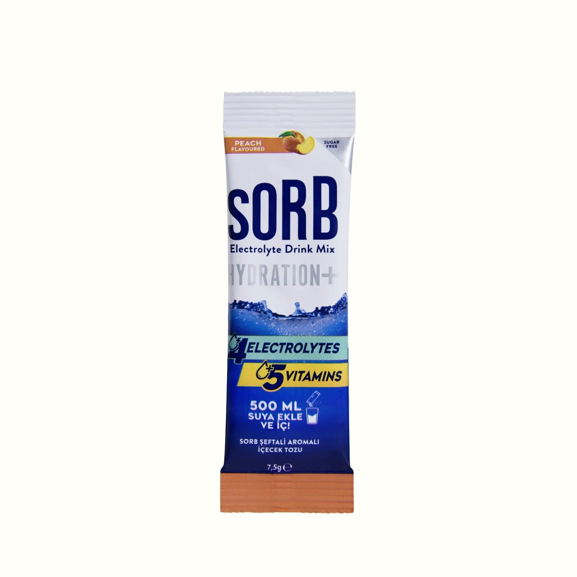 Sorb Electrolyte Drink Mix 16gr x 10 Adet Şekersiz - Şeftali