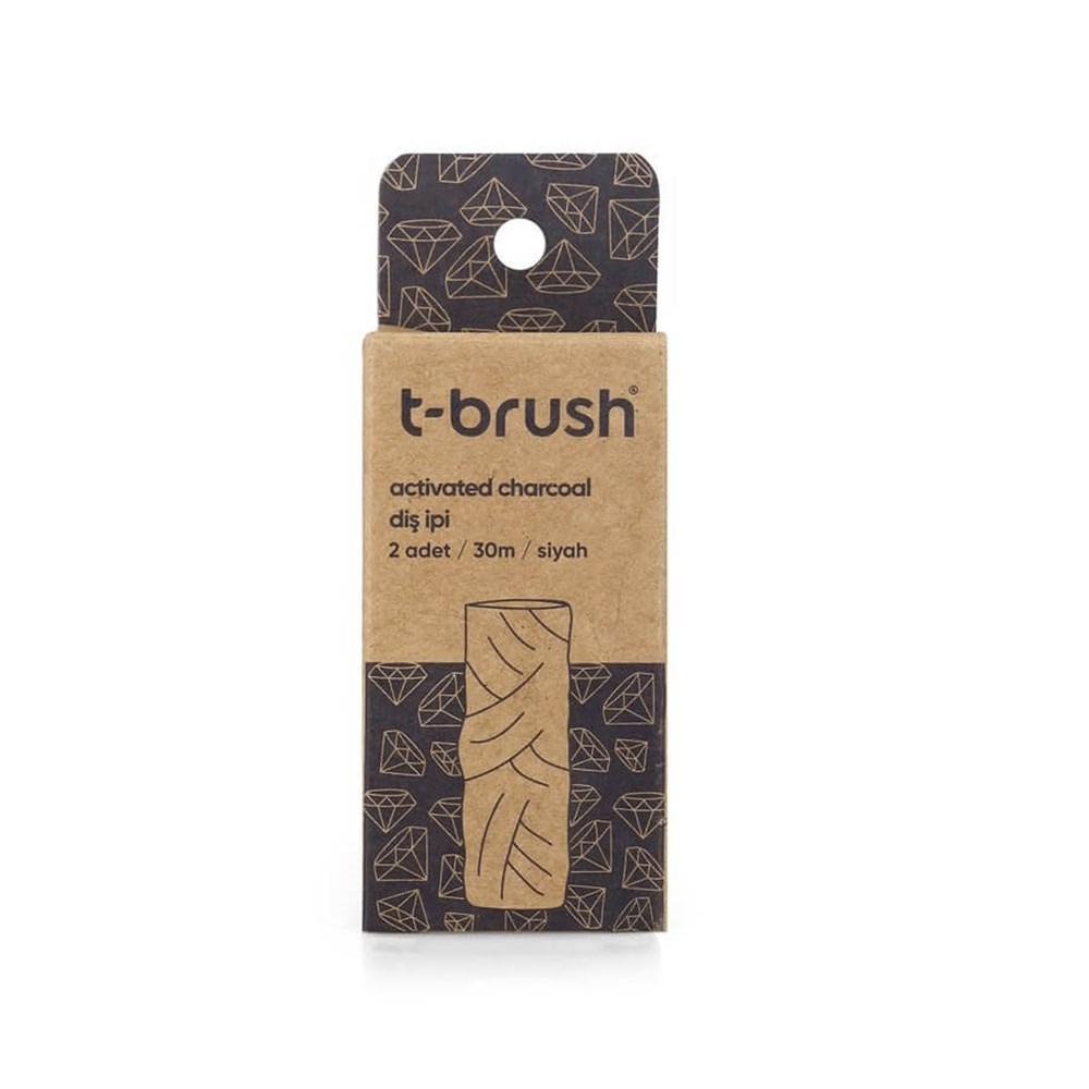 T-Brush Aktif Kömürlü Refill Diş İpi 2x30m