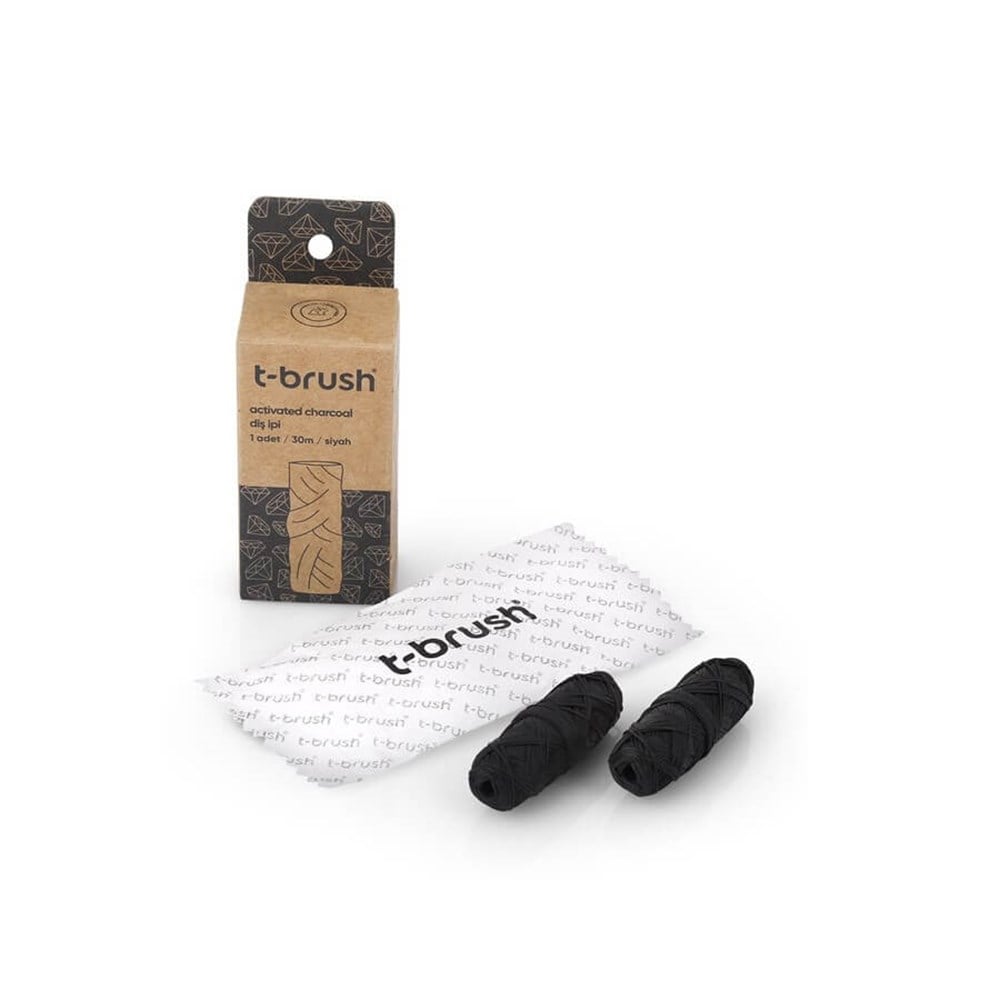 T-Brush Aktif Kömürlü Refill Diş İpi 2x30m