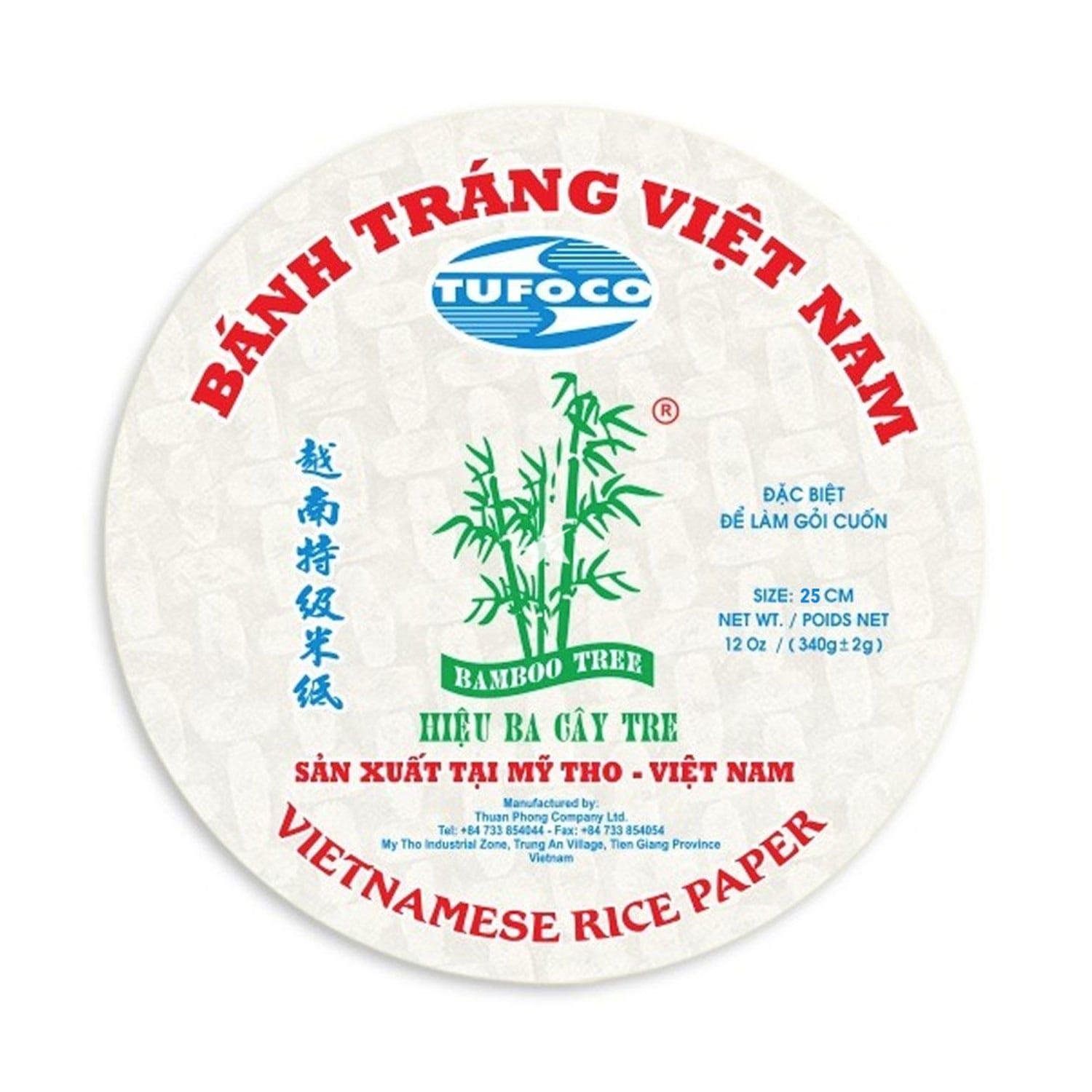 Tufoco Pirinç Yufkası - Spring Roll Wrapper 340gr