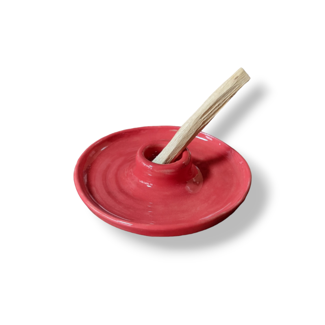 Seramik Palo Santo Tütsülük - Tabak Kırmızı