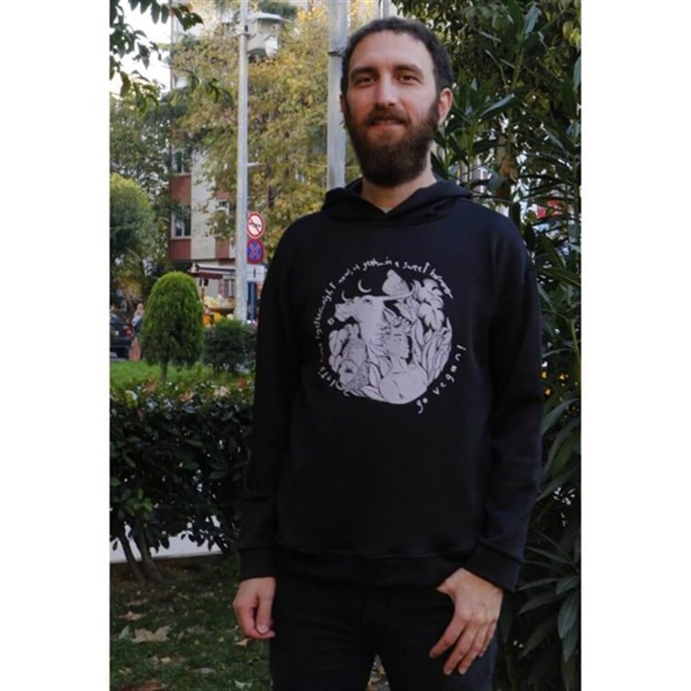 Siyah Hoodie - Sweet Harmony