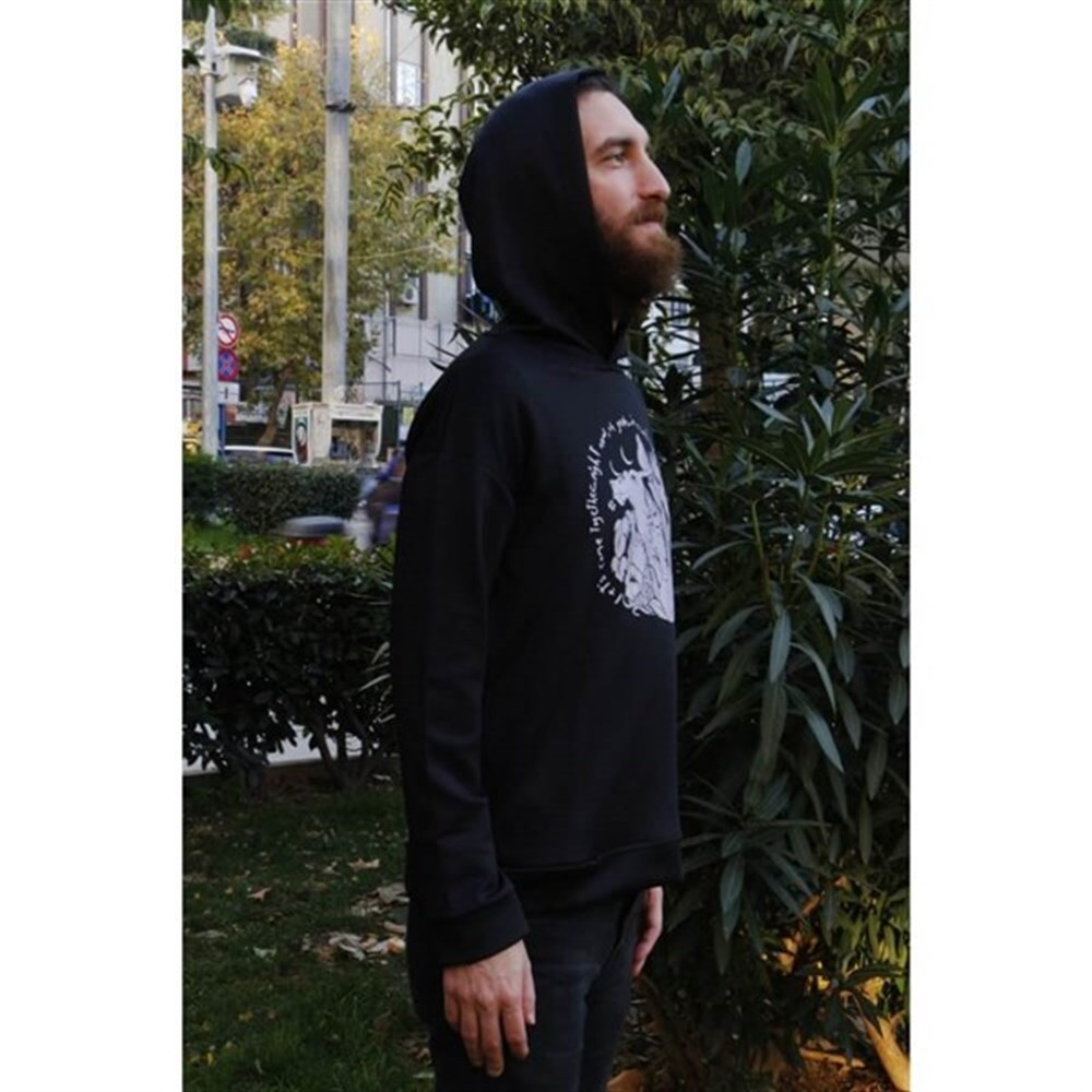 Siyah Hoodie - Sweet Harmony