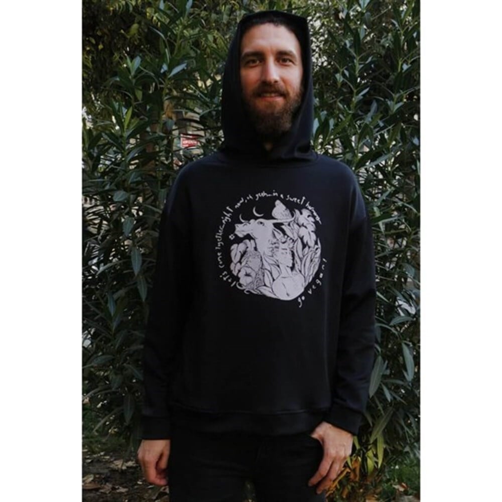 Siyah Hoodie - Sweet Harmony