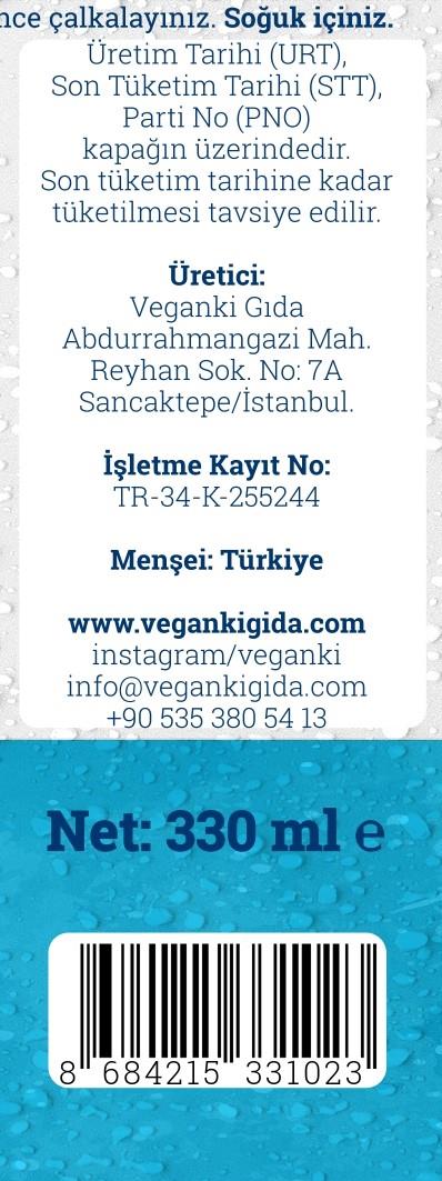 Veganki Lıkır Lıkır Vegan Ayran 330ml