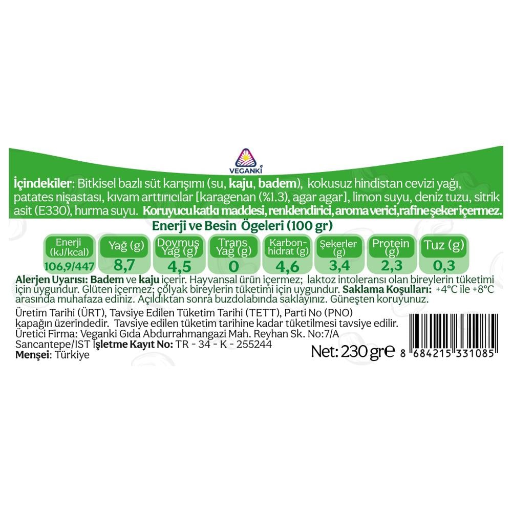 Veganki Soyogu Vegan Yoğurt 230gr