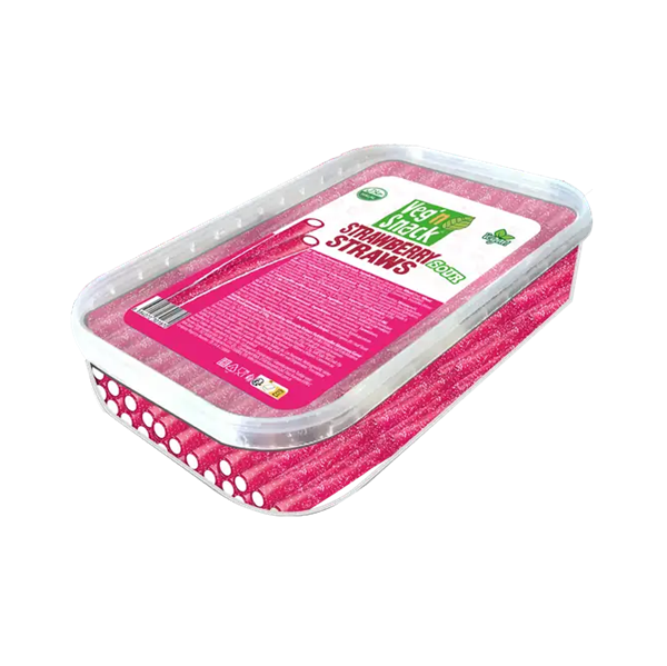Veg'n Snack Çilek Aromalı Ekşi Yumuşak Şeker Çubukları 200gr