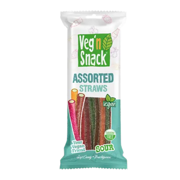 Veg'n Snack Gökkuşağı Yumuşak Şeker Çubukları 170gr