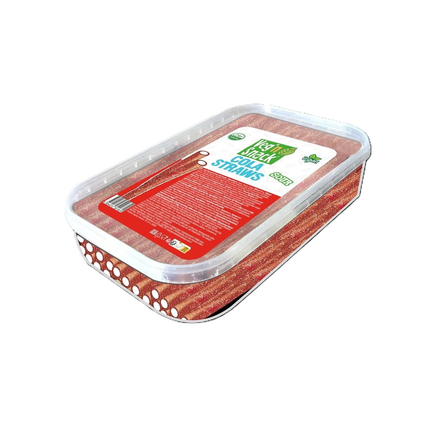 Veg'n Snack Kola Aromalı Ekşi Yumuşak Şeker Çubukları 200gr