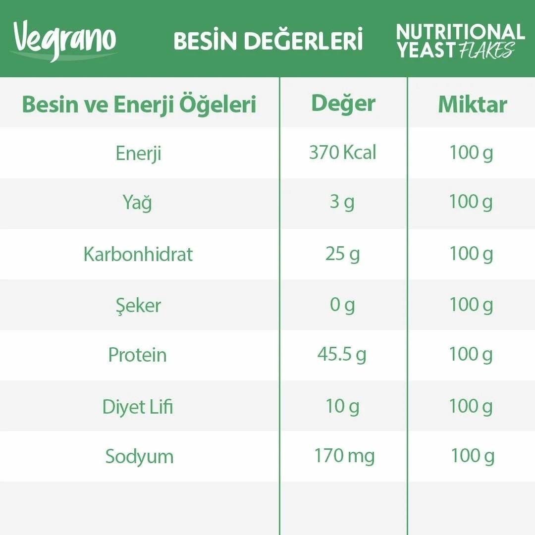 Vegrano Besin Mayası - Nutritonal Yeast 75gr