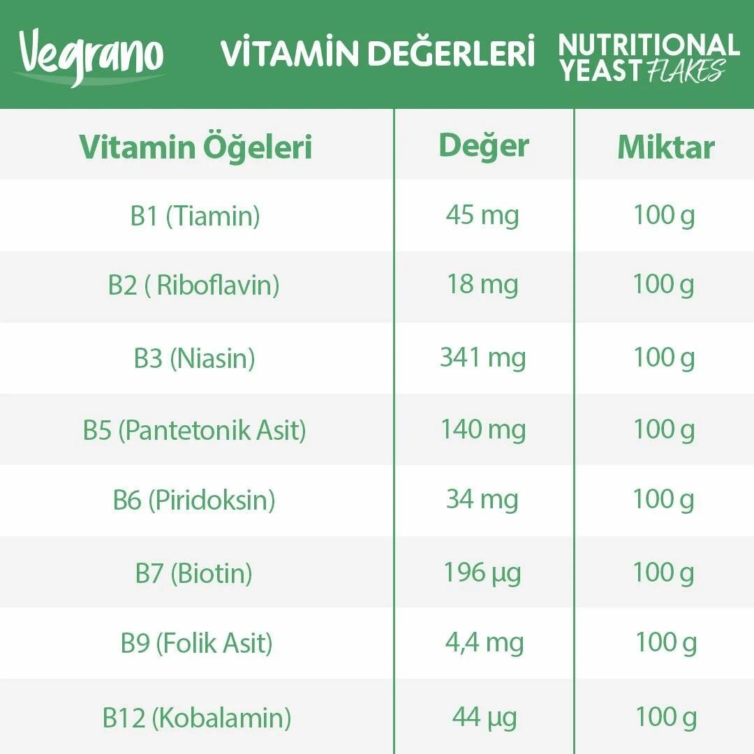 Vegrano Besin Mayası - Nutritonal Yeast 75gr