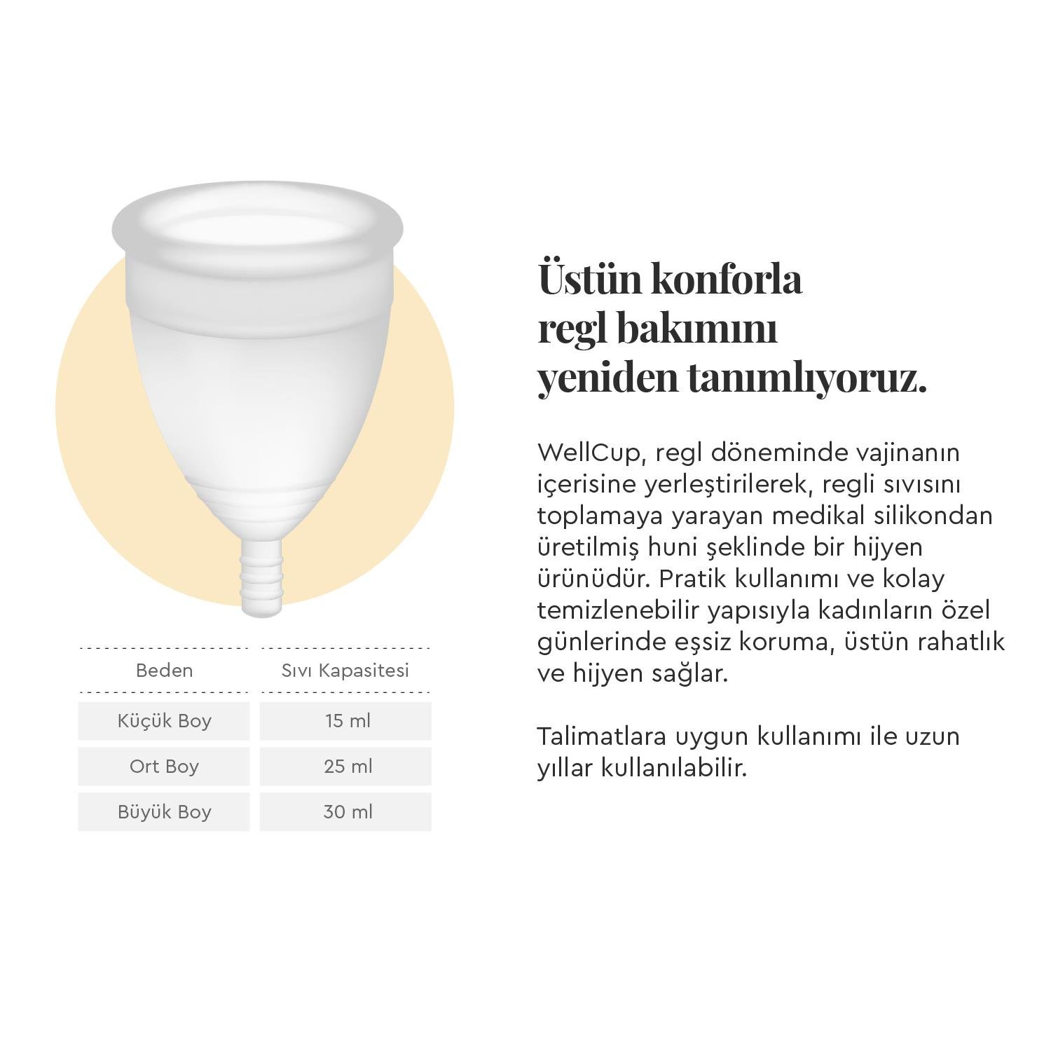 WellCup Regl Kabı - Orta Boy