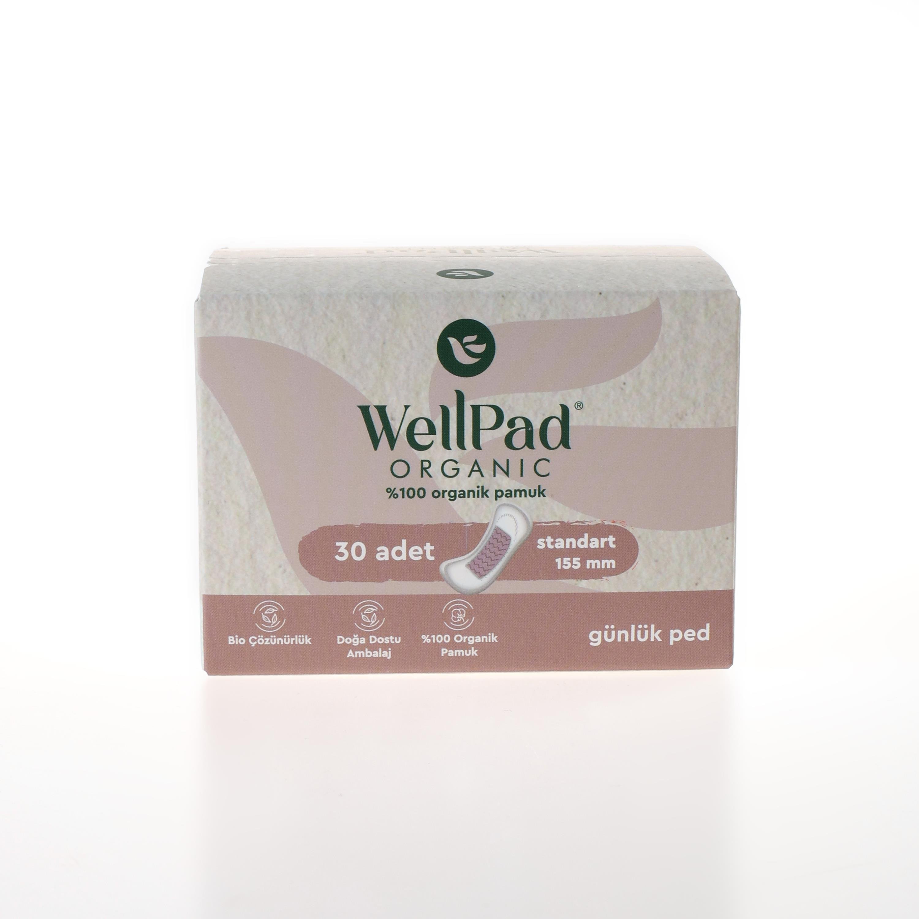 WellPad Organik Hijyenik Ped - Günlük 30'lu
