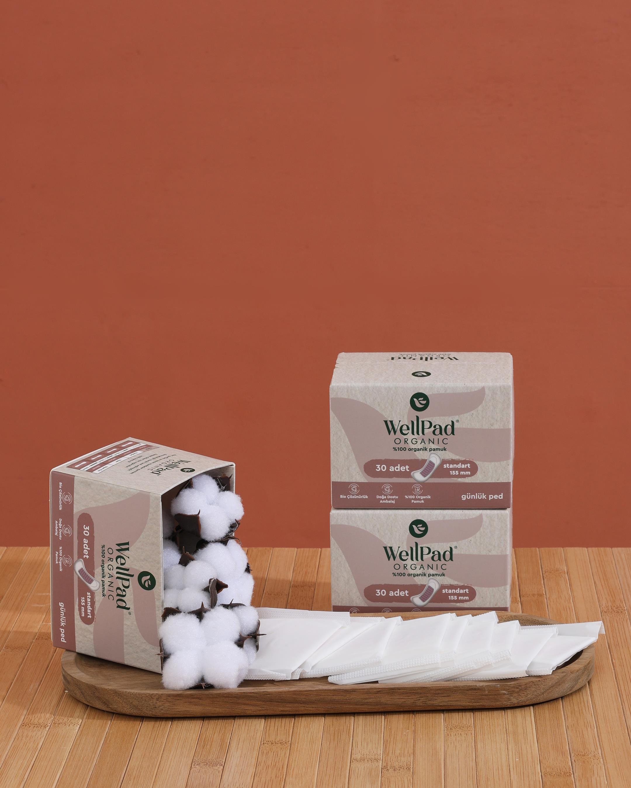 WellPad Organik Hijyenik Ped - Günlük 30'lu