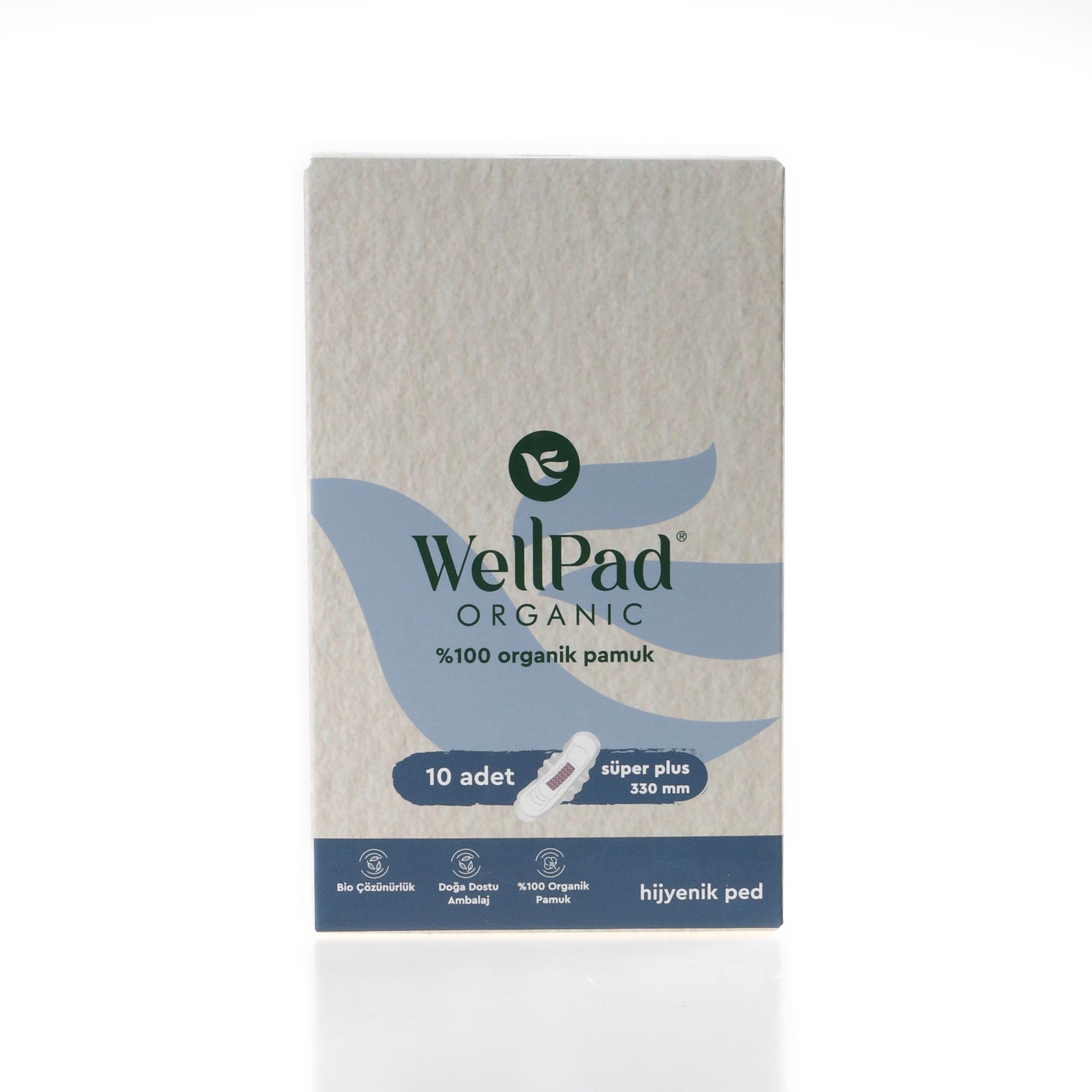 WellPad Organik Hijyenik Ped - Gece 10'lu