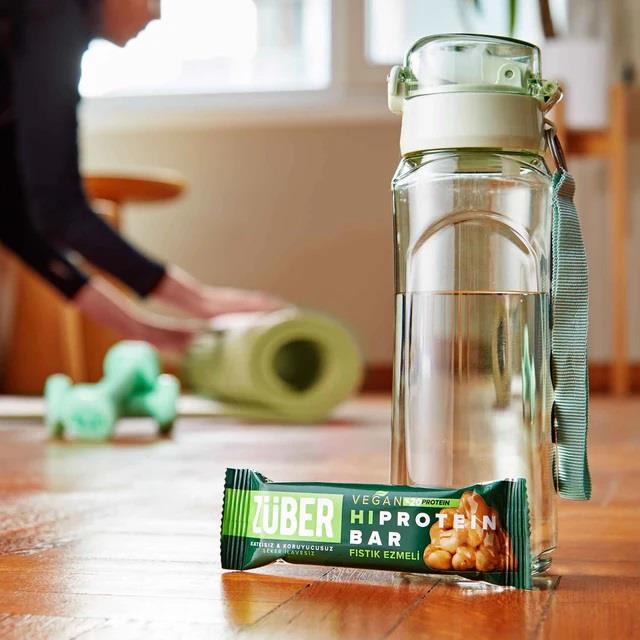 Züber Yüksek Protein Vegan Bar Fıstık Ezmeli 45gr