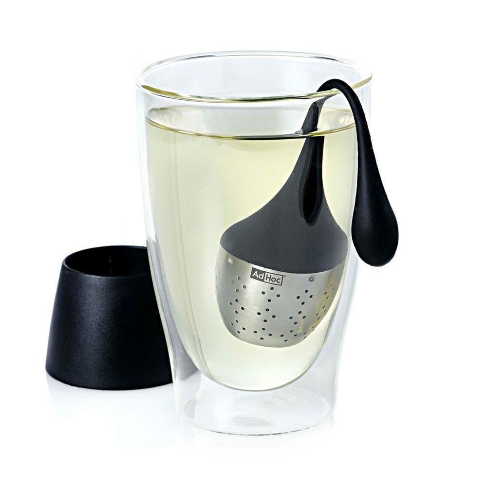 AdHoc Çay Süzgeci Askılı Tutucu Siyah Paslanmaz ÇelikAdHoc