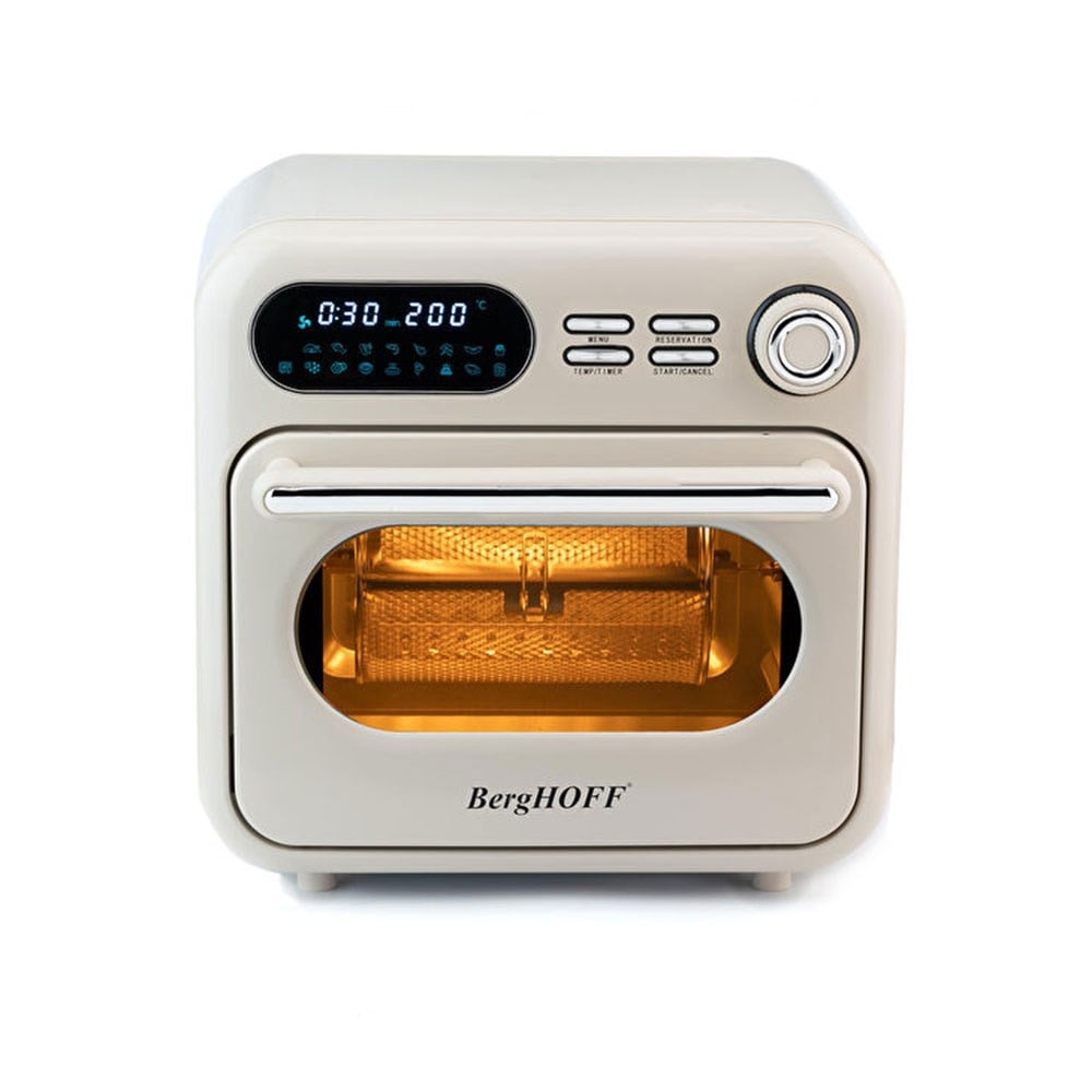 Berghoff Gem Retro Airfryer Özellikli Fırın 18 L Vanilya KremBerghoff