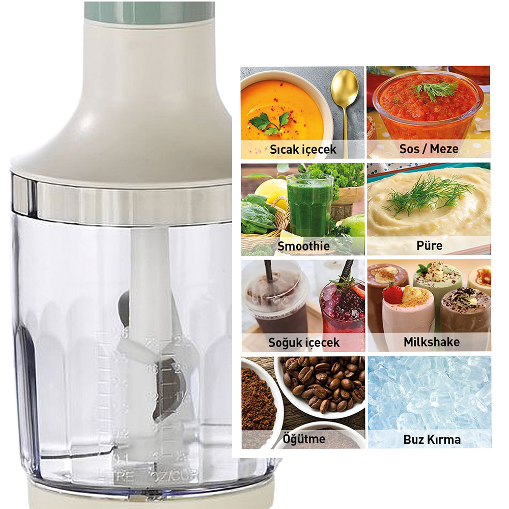 Berghoff Gem Retro El Blender Seti Mint YeşilBerghoff