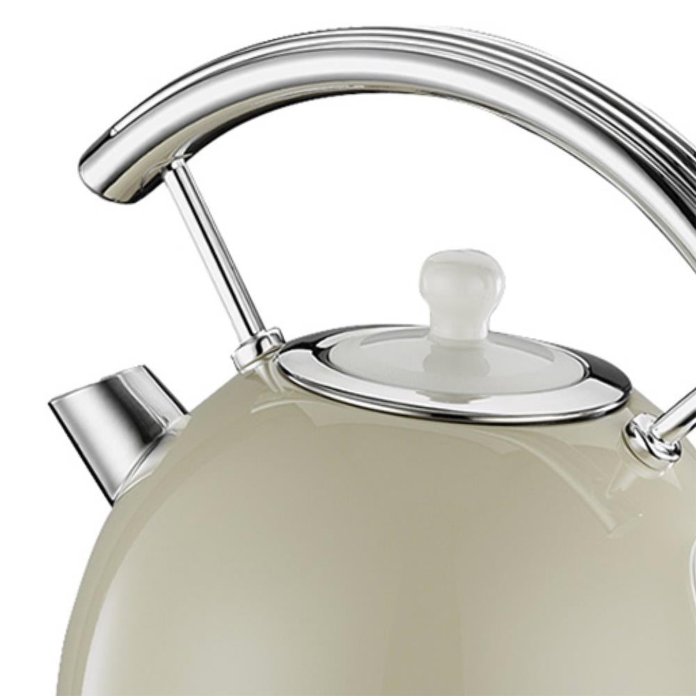 Berghoff Gem Retro Kettle Yuvarlak 1,7 L Vanilya KremBerghoff