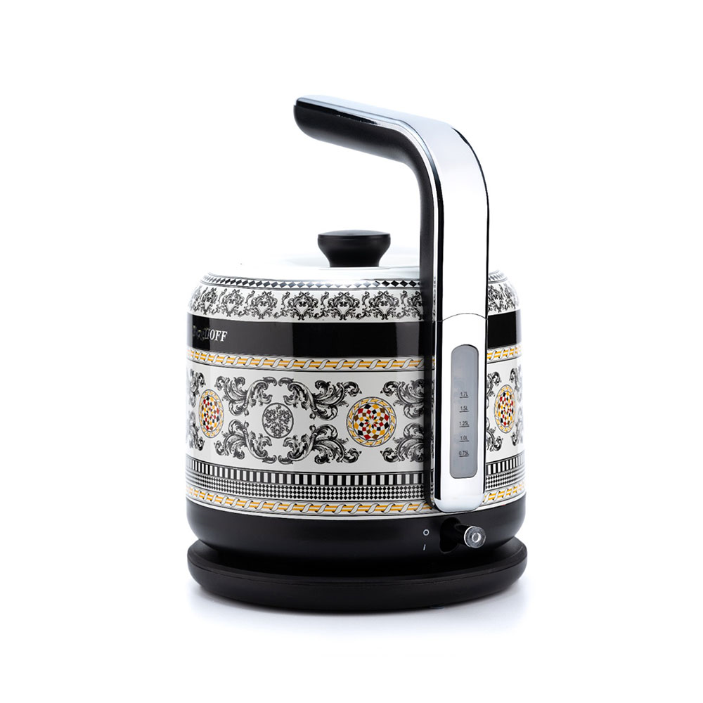 Berghoff Gem Royal Kettle 1,7 L Siyah Sarı DesenliBerghoff