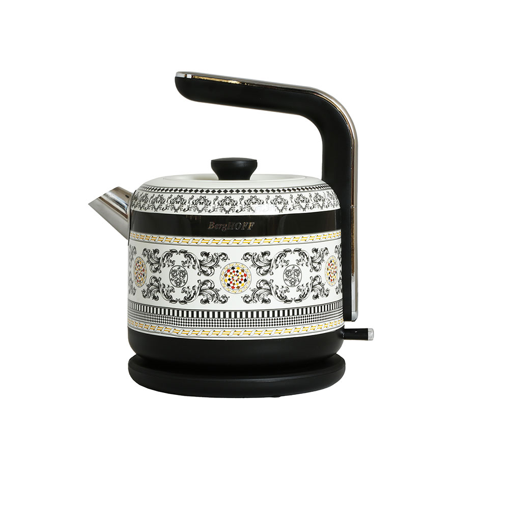 Berghoff Gem Royal Kettle 1,7 L Siyah Sarı DesenliBerghoff