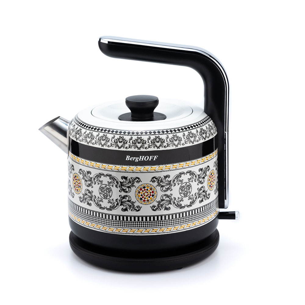Berghoff Gem Royal Kettle 1,7 L Siyah Sarı DesenliBerghoff