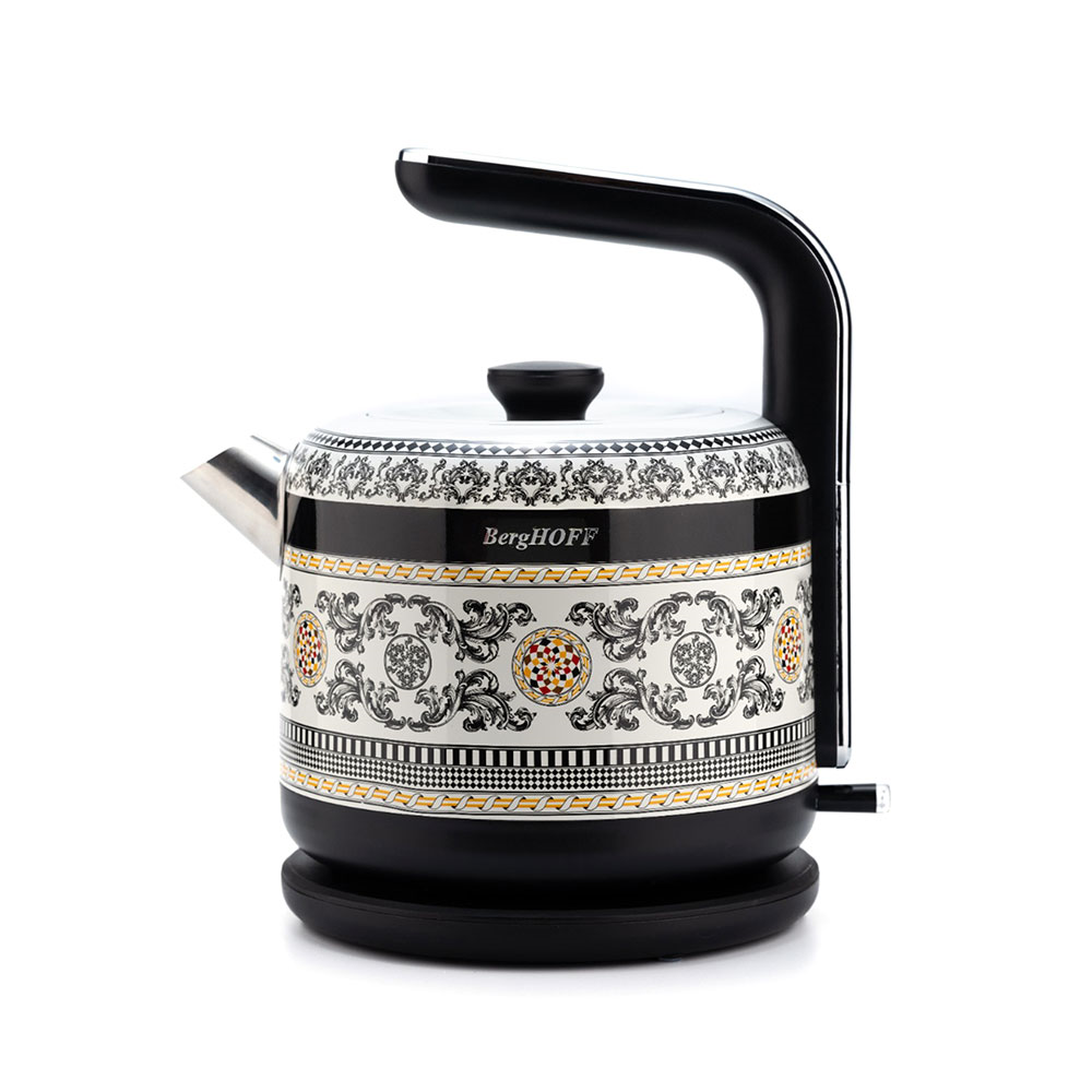 Berghoff Gem Royal Kettle 1,7 L Siyah Sarı DesenliBerghoff