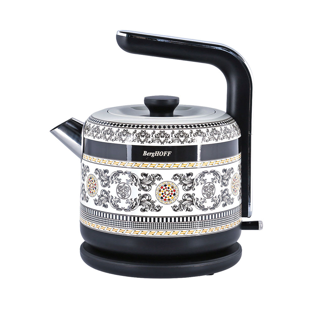 Berghoff Gem Royal Kettle 1,7 L Siyah Sarı DesenliBerghoff