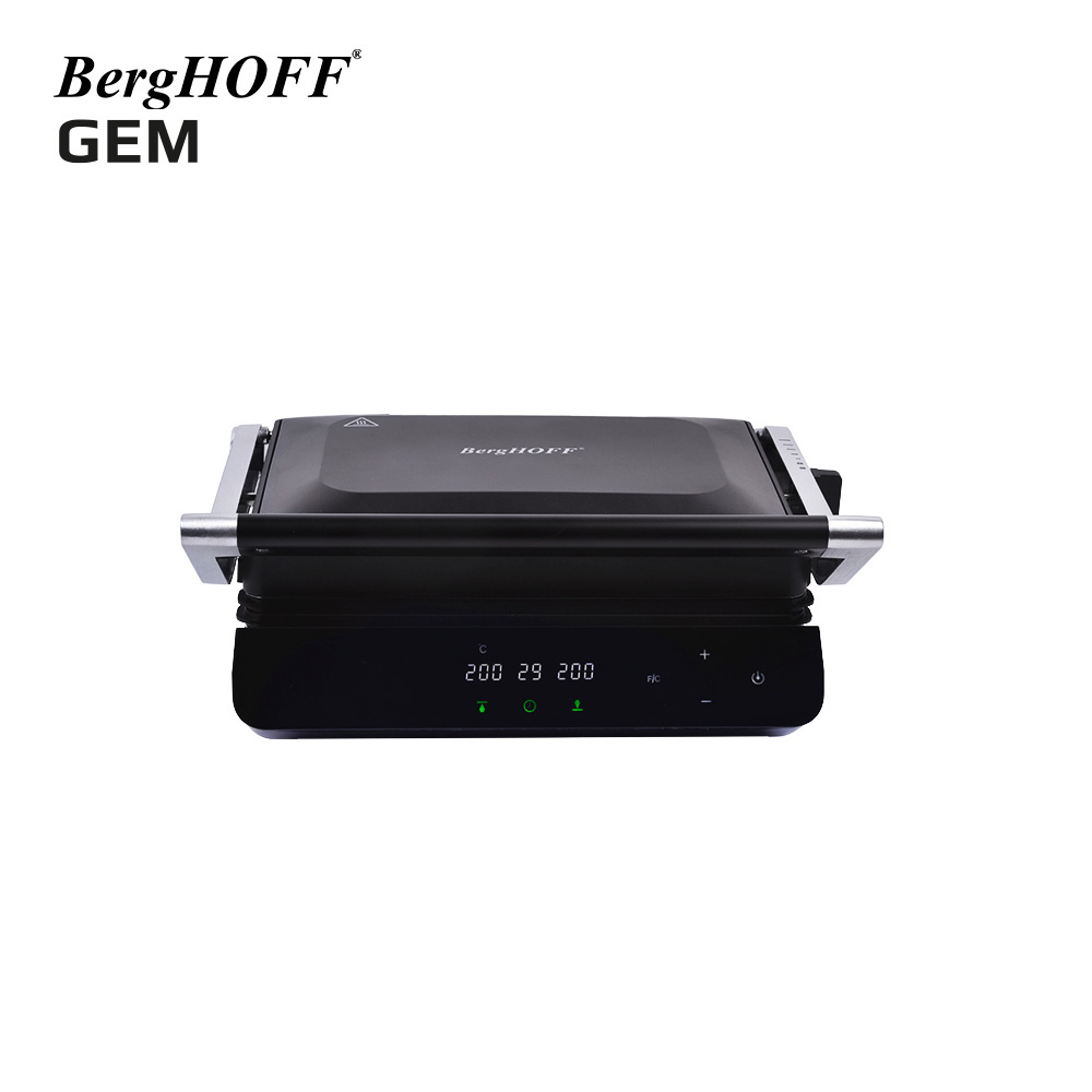 Berghoff Gem Titan Contact Izgara ve Tost Makinesi SiyahBerghoff