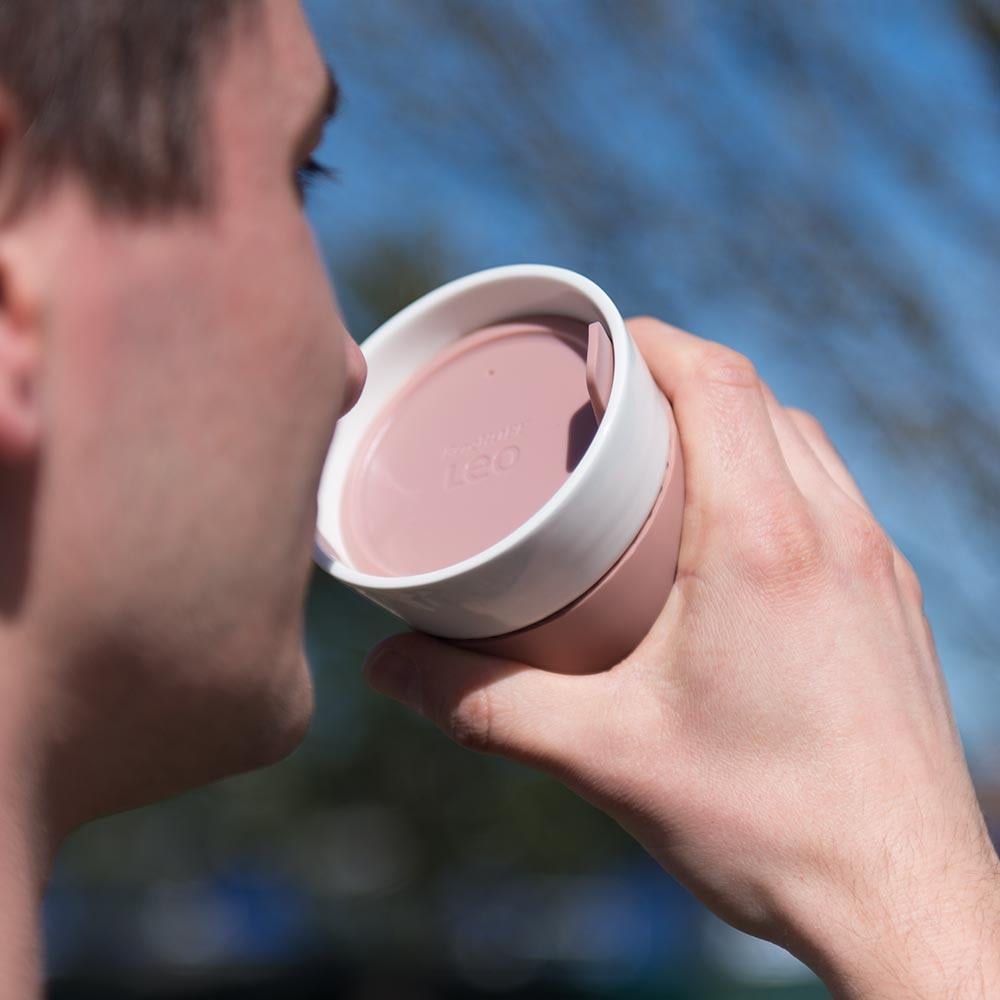 Berghoff Leo Porselen Seyahat Kupası 0,25 L PembeBerghoff