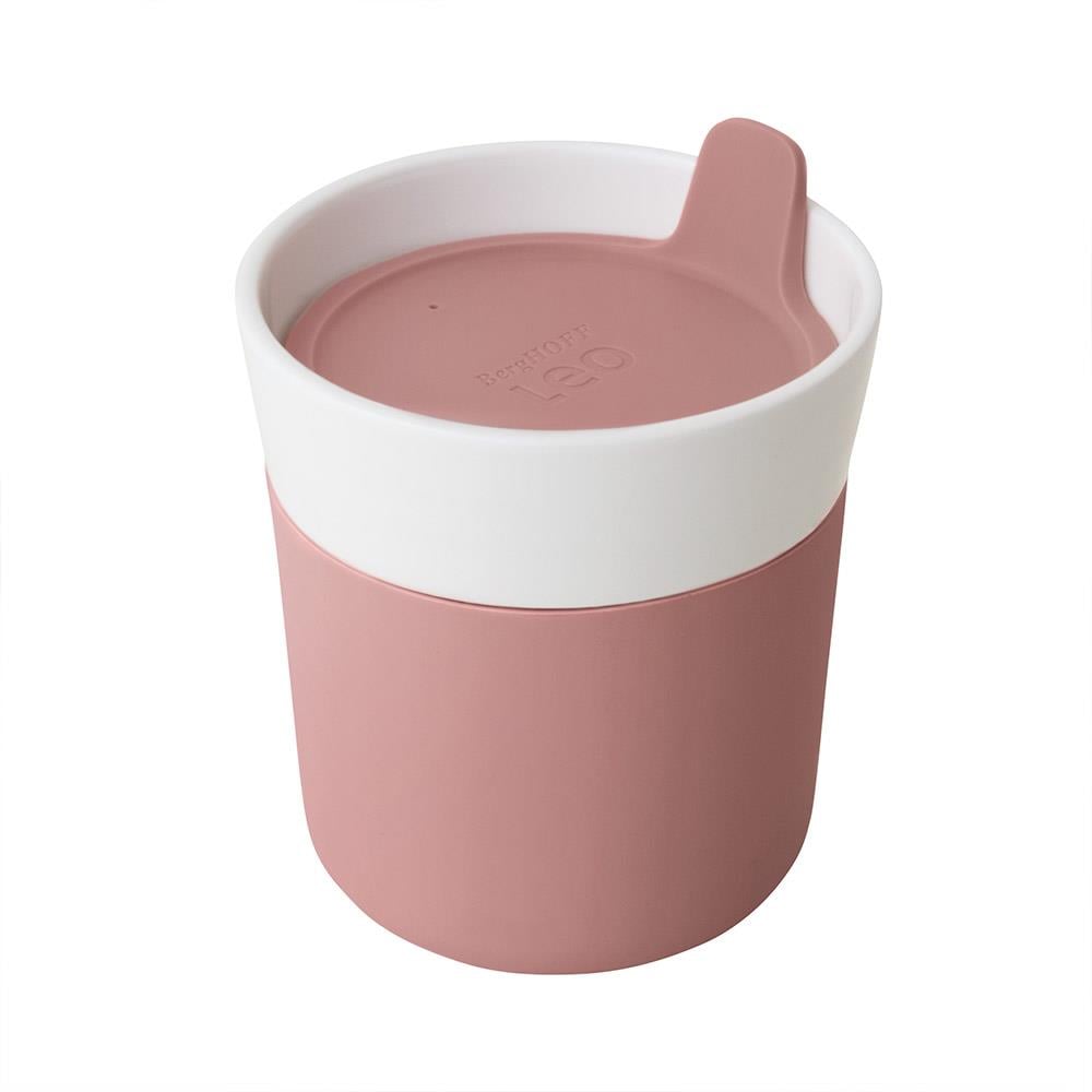 Berghoff Leo Porselen Seyahat Kupası 0,25 L PembeBerghoff