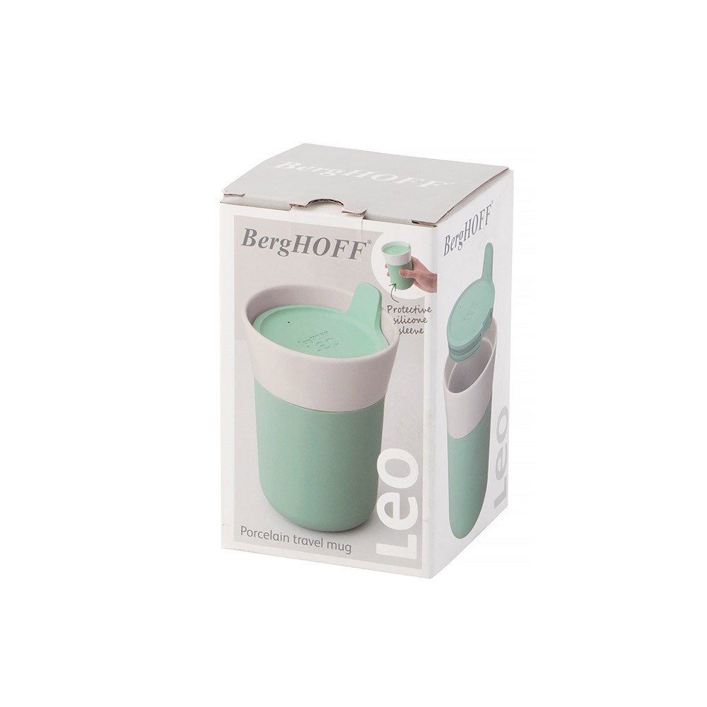 Berghoff Leo Porselen Seyahat Kupası 0,33 L YeşilBerghoff