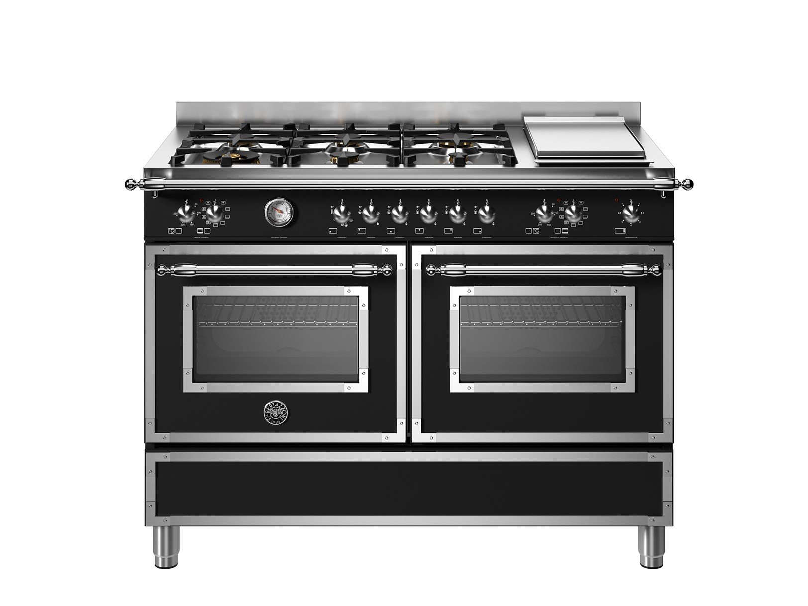 BERTAZZONI  HER126G2ENET  120CM GAZLI İKİLİ KUZİNE SİYAHBERTAZZONI