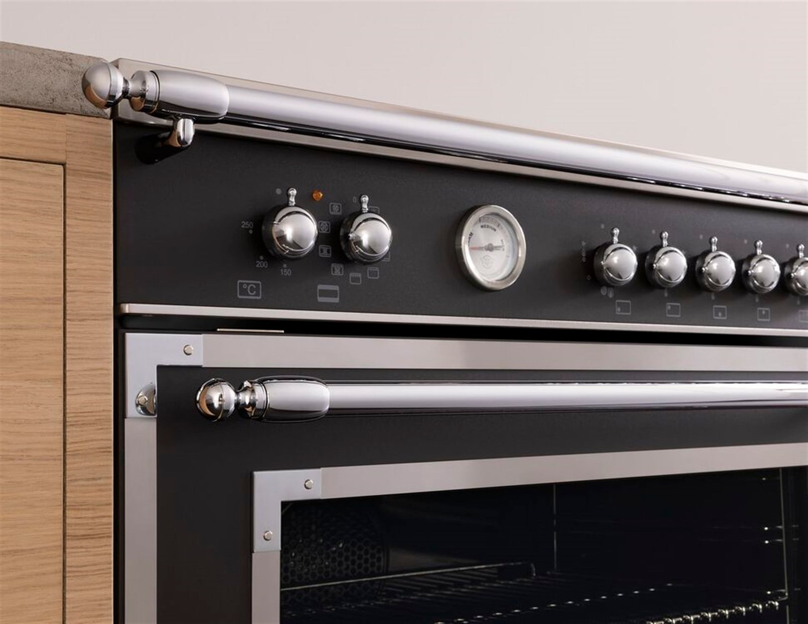 BERTAZZONI  HER126G2ENET  120CM GAZLI İKİLİ KUZİNE SİYAHBERTAZZONI