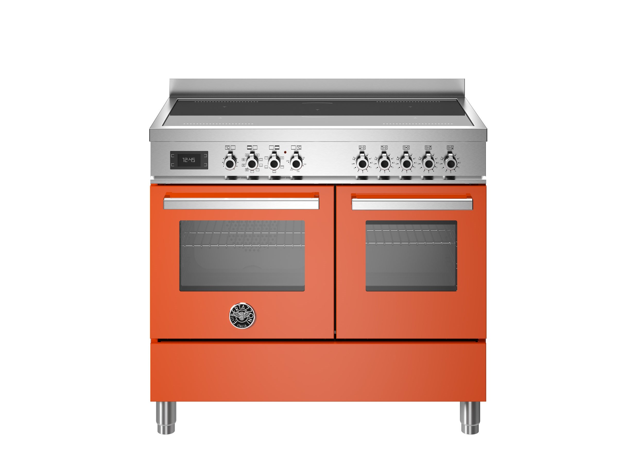 Bertazzoni PRO105I2EART İndüksiyonlu Kuzine 5 Gözlü, Çift Fırın 100 cm TuruncuBertazzoni
