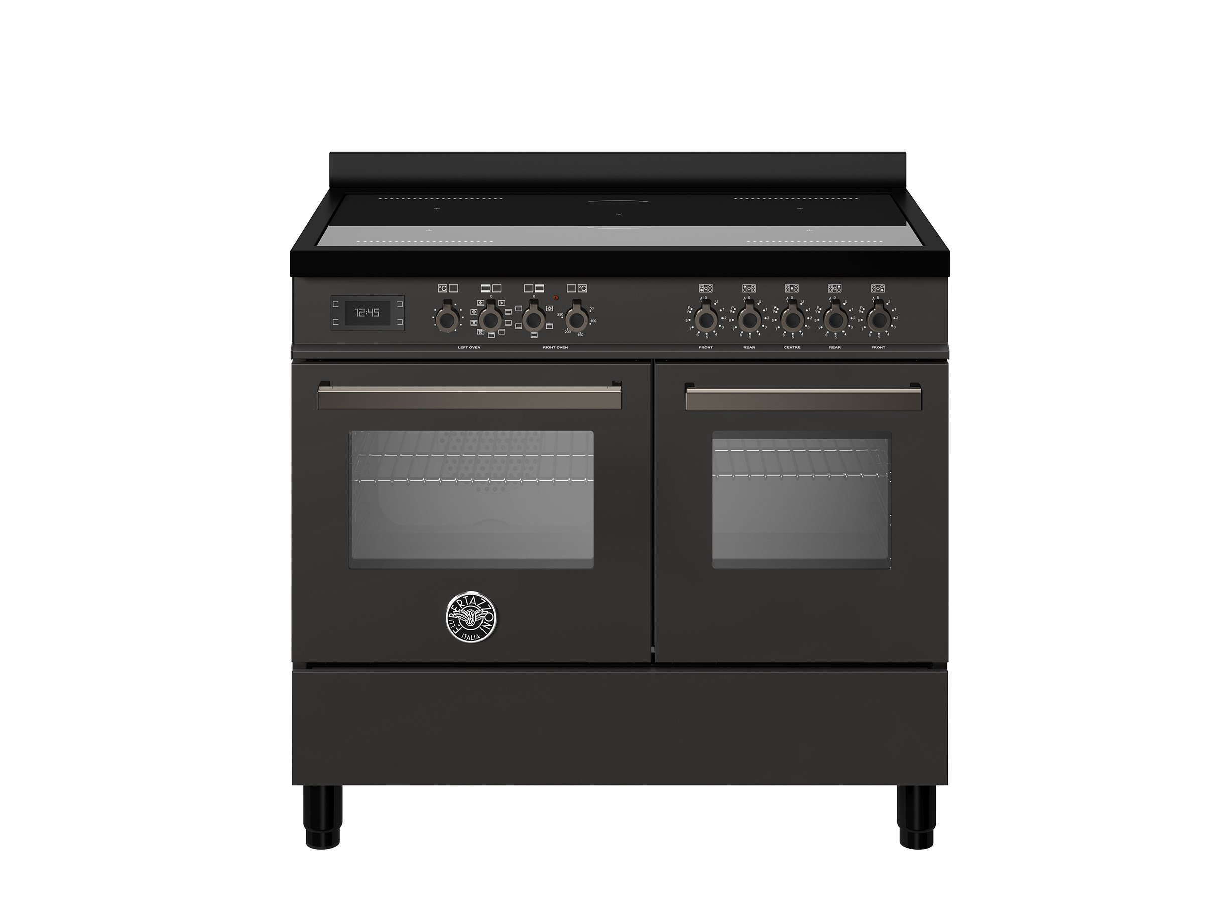 Bertazzoni PRO105I2ECAT İndüksiyonlu Kuzine 5 Gözlü, Çift Fırın 100 cm KarbonBertazzoni