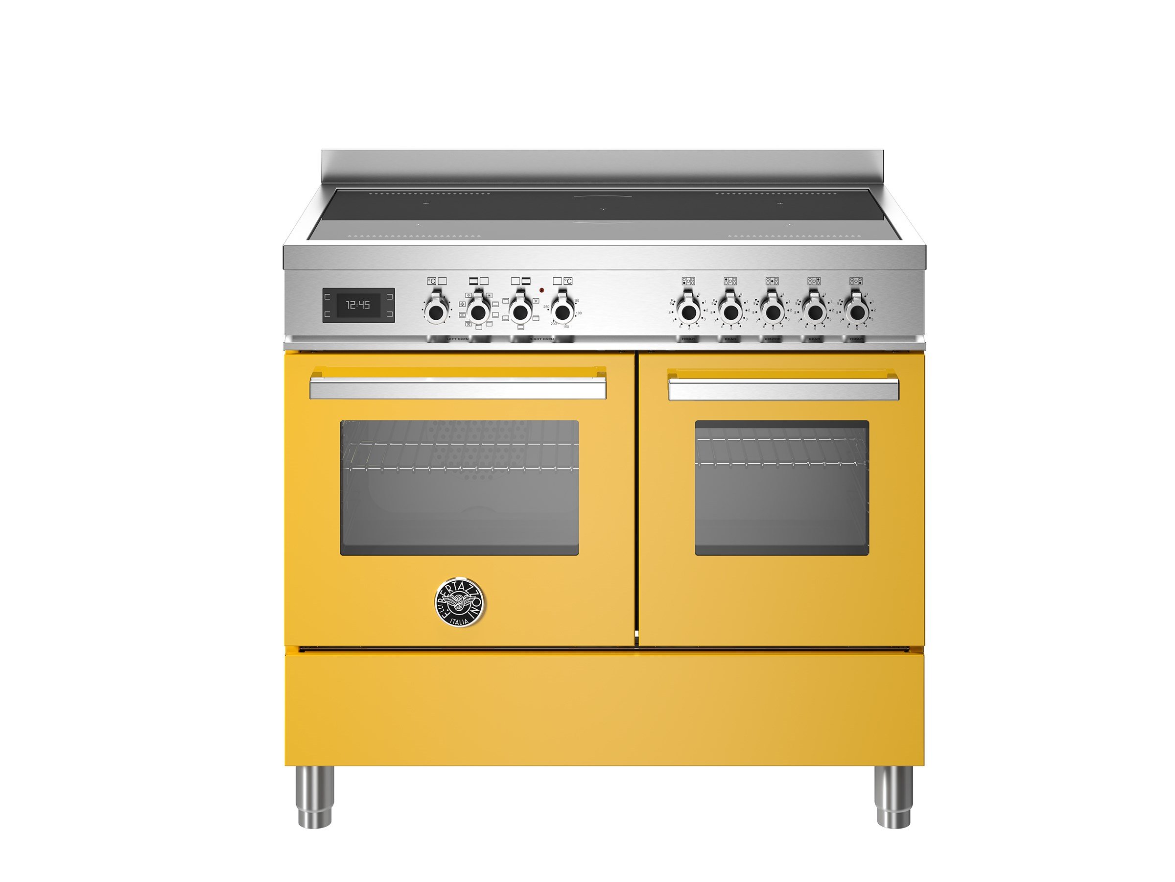 Bertazzoni PRO105I2EGIT İndüksiyonlu Kuzine 5 Gözlü, Çift Fırın 100 cm SarıBertazzoni