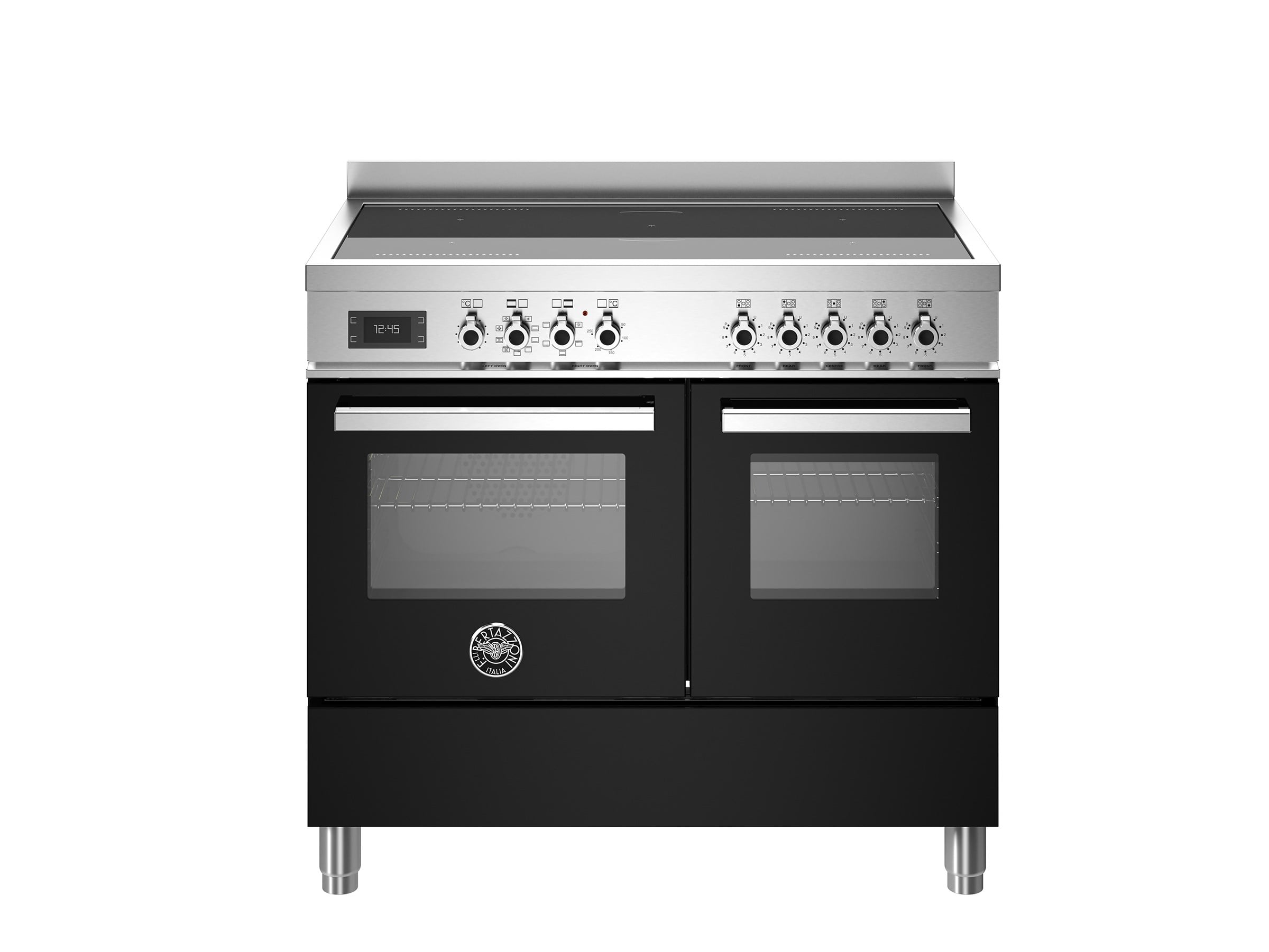Bertazzoni PRO105I2ENET İndüksiyonlu Kuzine 5 Gözlü, Çift Fırın 100 cm Mat SiyahBertazzoni