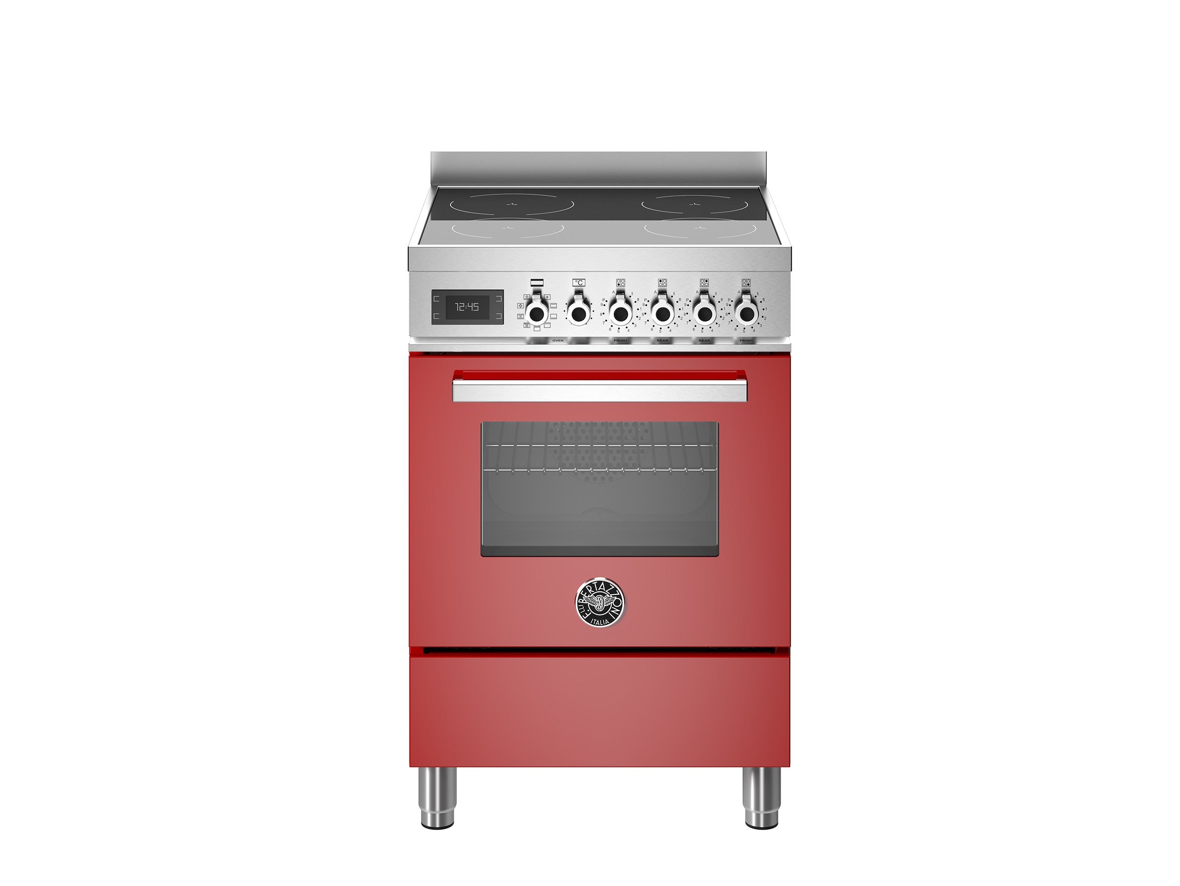 Bertazzoni PRO64I1EROT İndüksiyonlu Kuzine 4 Gözlü 60 cm KırmızıBertazzoni