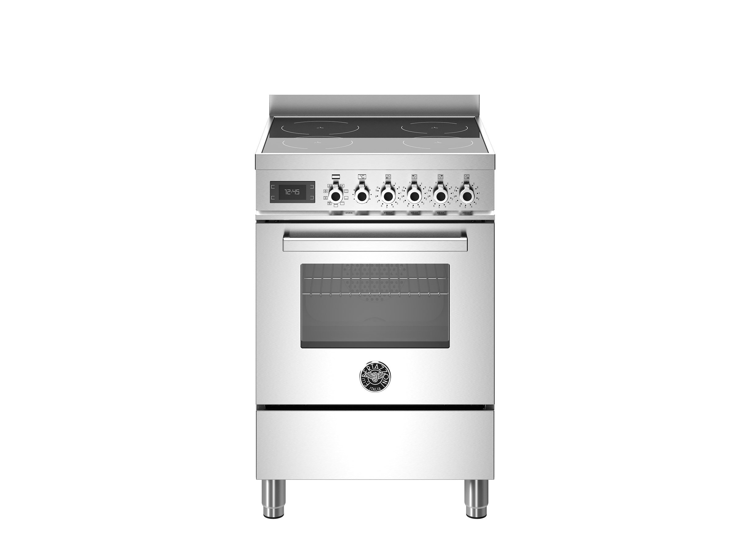 Bertazzoni PRO64I1EXT İndüksiyonlu Kuzine 4 Gözlü 60 cm ÇelikBertazzoni