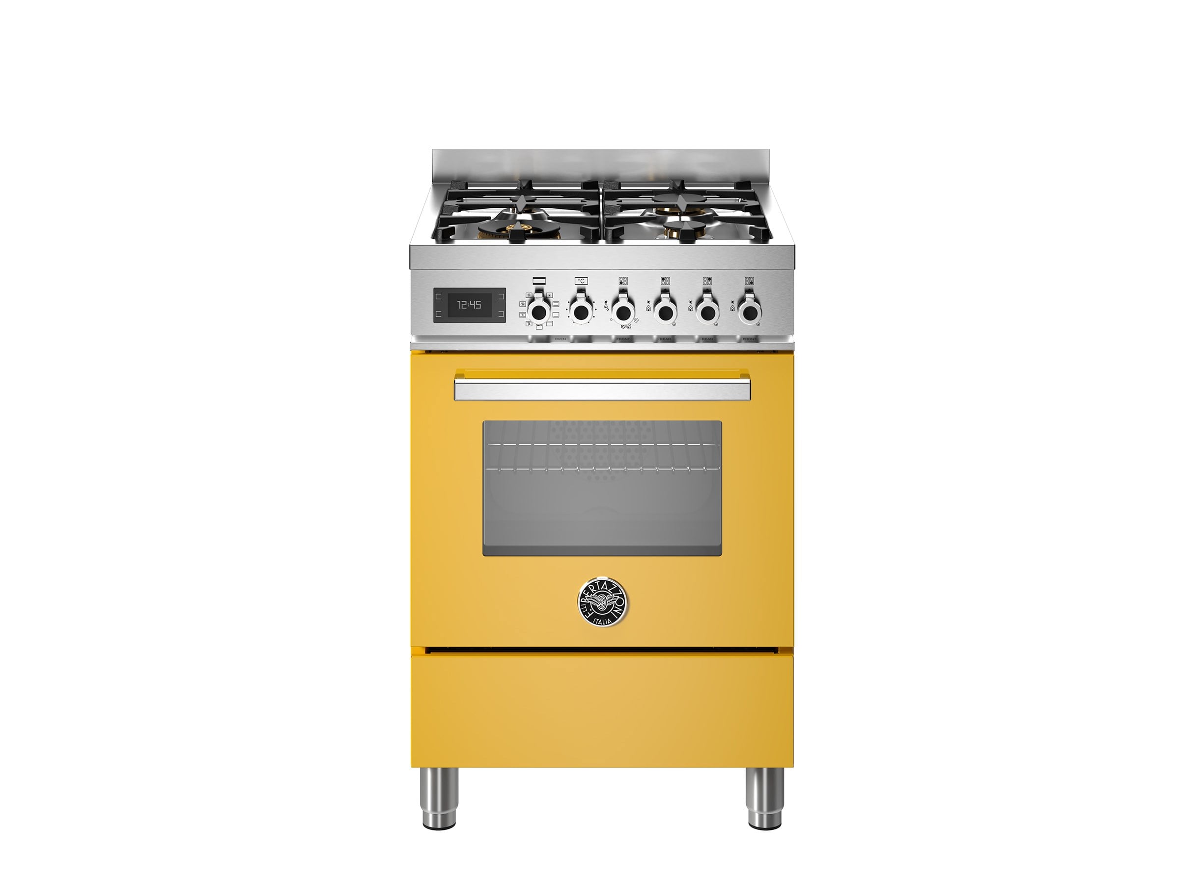 Bertazzoni PRO64L1EGIT Gazlı Kuzine 4 Gözlü 60 cm SarıBertazzoni