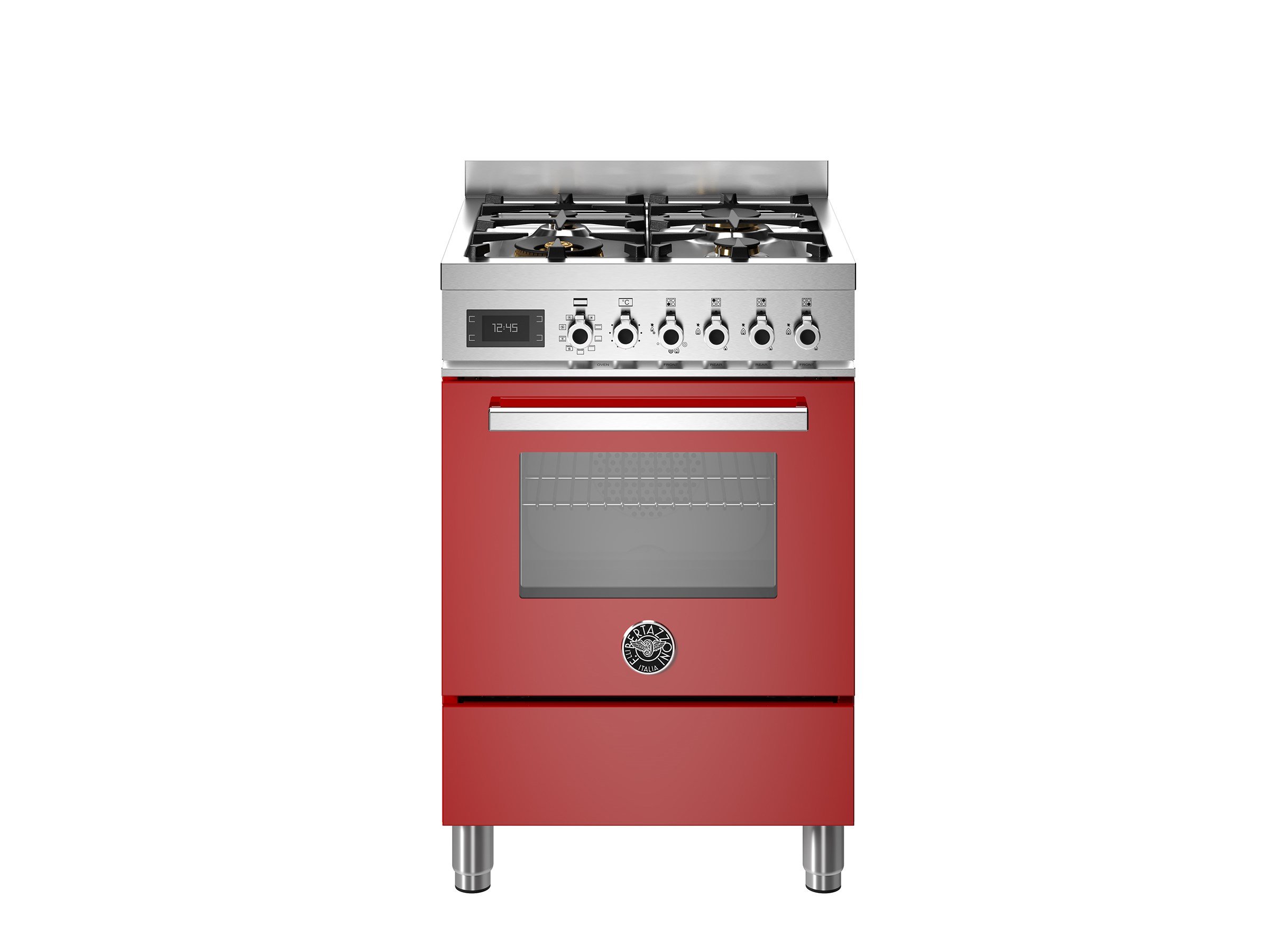 Bertazzoni PRO64L1EROT Gazlı Kuzine 4 Gözlü 60 cm KırmızıBertazzoni