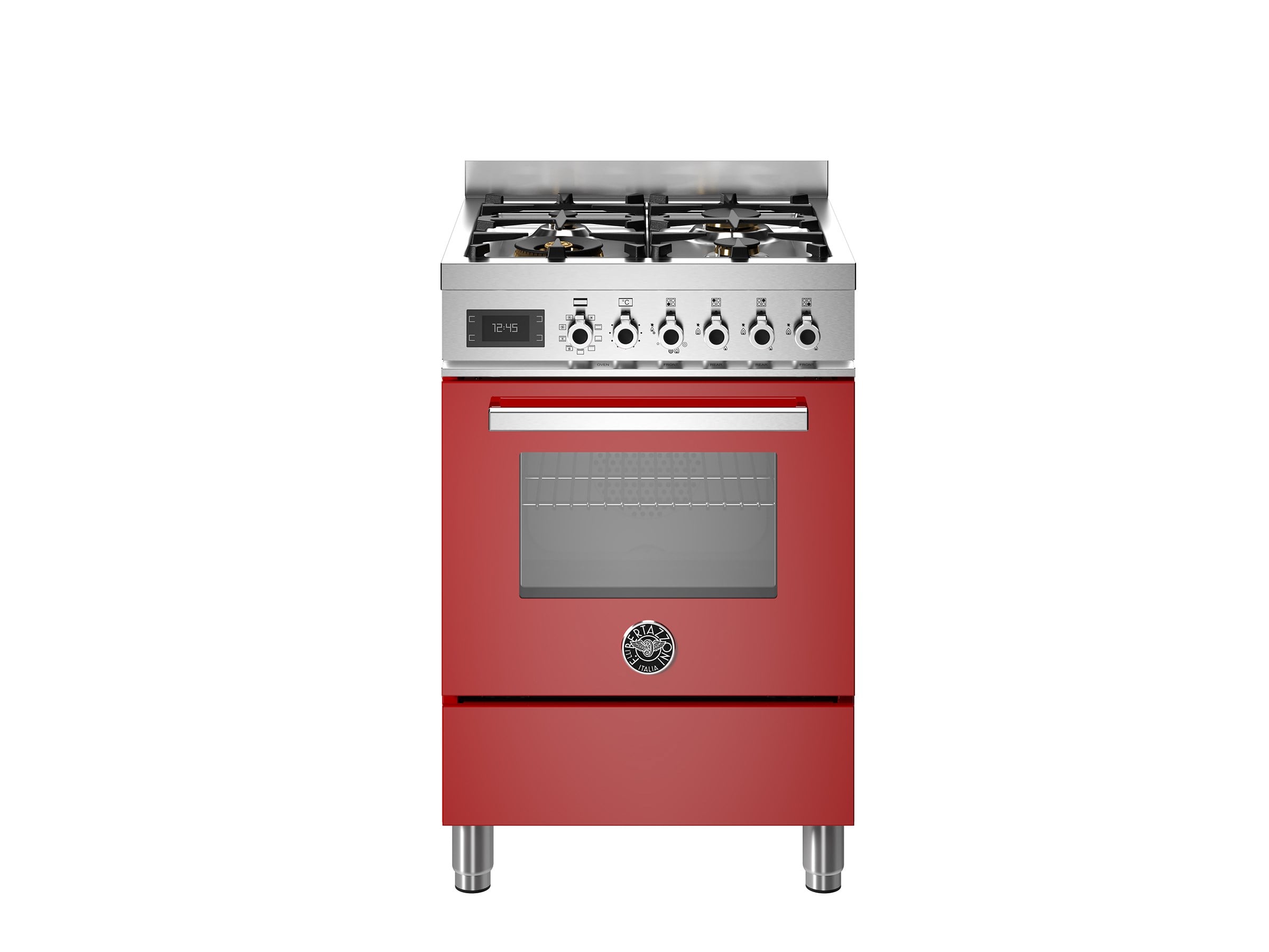 Bertazzoni PRO64L1EROT Gazlı Kuzine 4 Gözlü 60 cm KırmızıBertazzoni