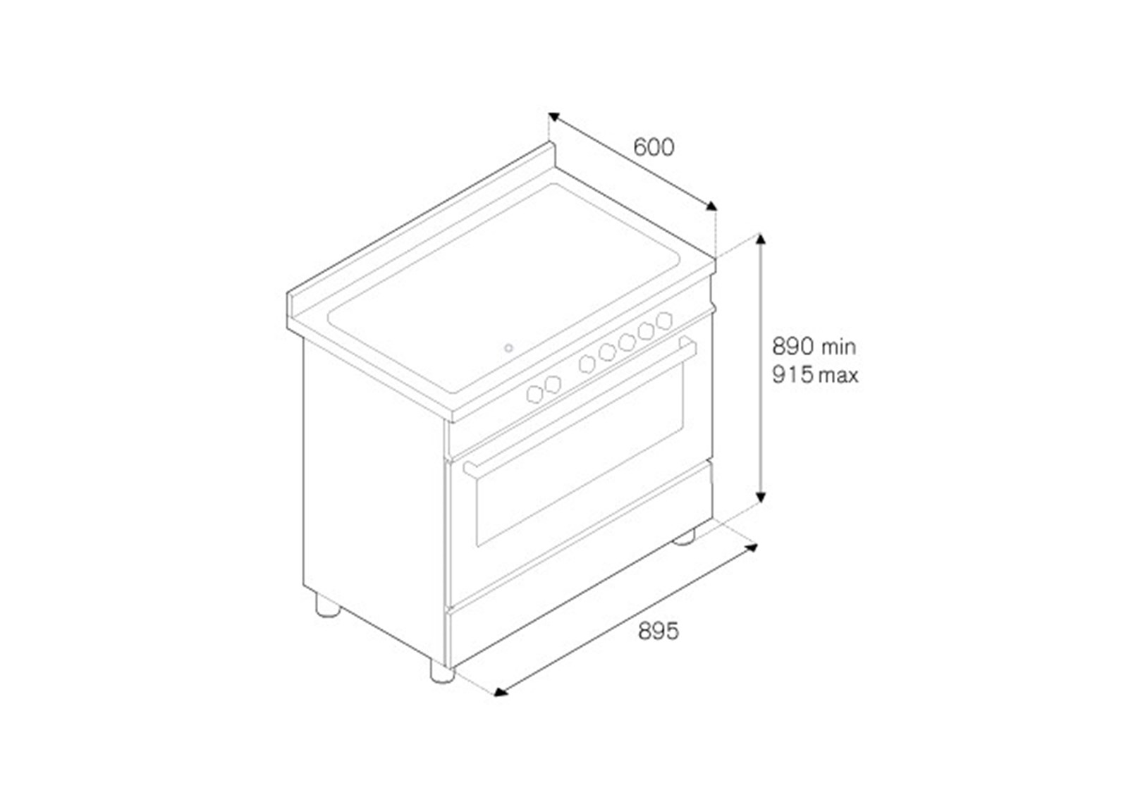 BERTAZZONI PRO905IMFESXT İNDÜKSİYONLU KUZİNEBERTAZZONI