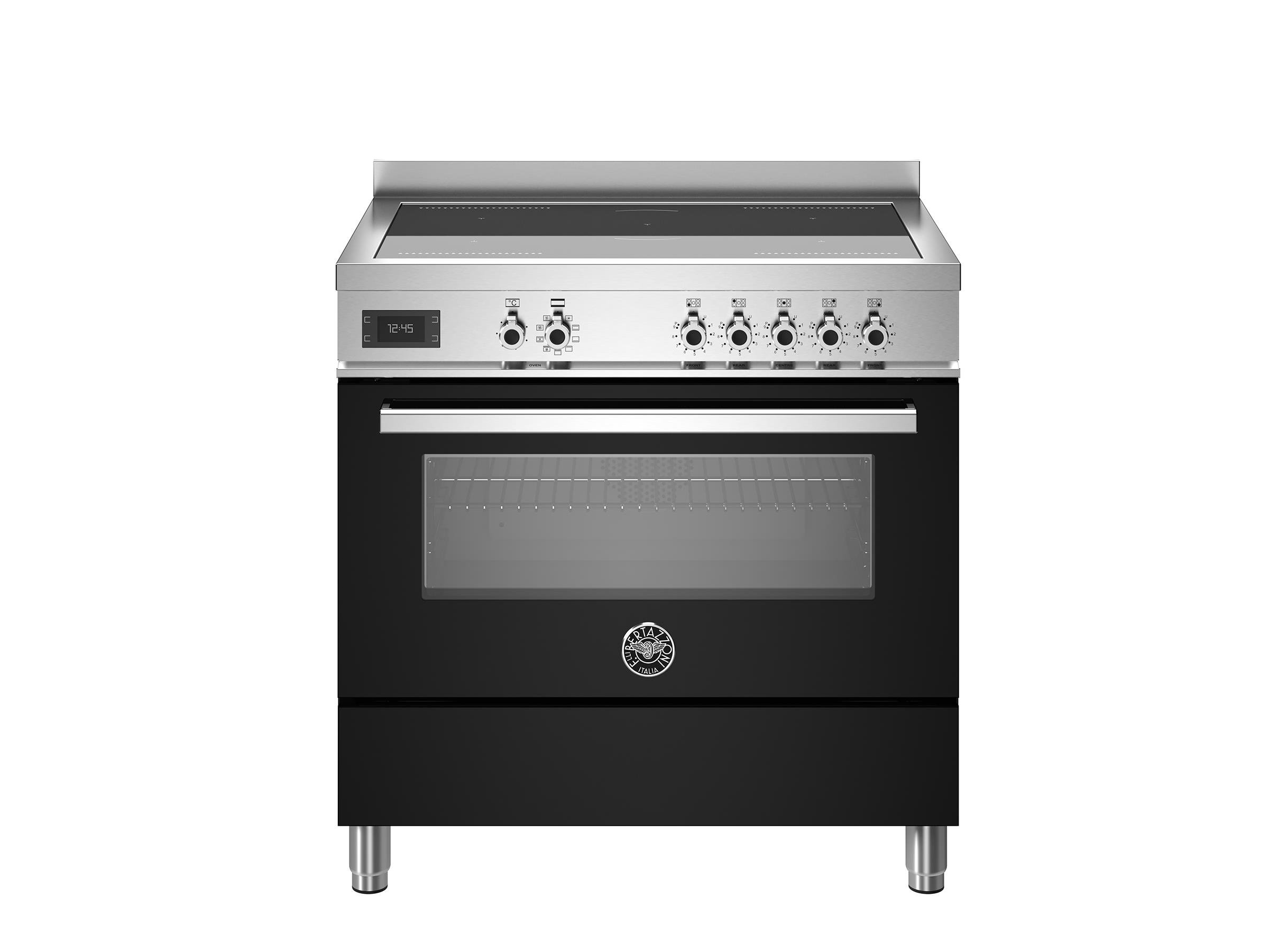 Bertazzoni PRO95I1ENET İndüksiyonlu Kuzine 5 Gözlü 90 cm SiyahBertazzoni