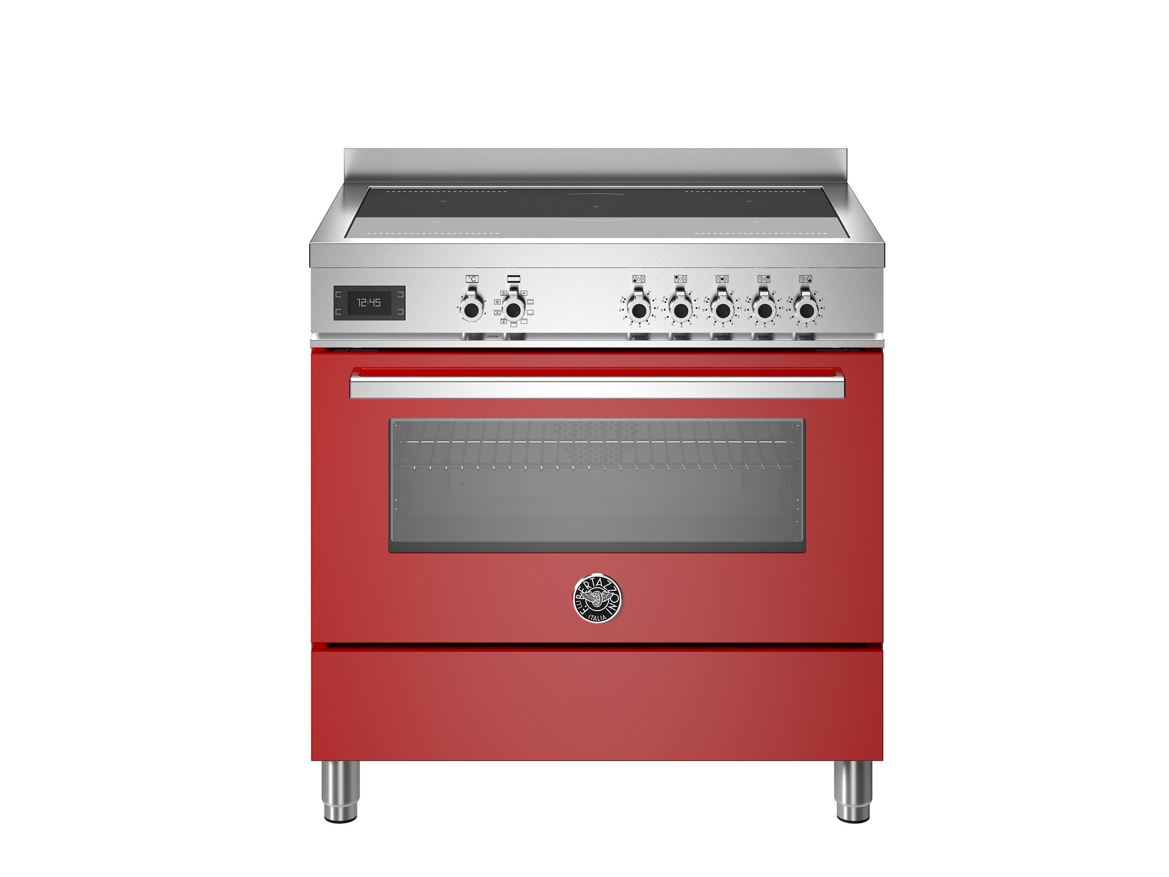 Bertazzoni PRO95I1EROT İndüksiyonlu Kuzine 5 Gözlü 90 cm KırmızıBertazzoni